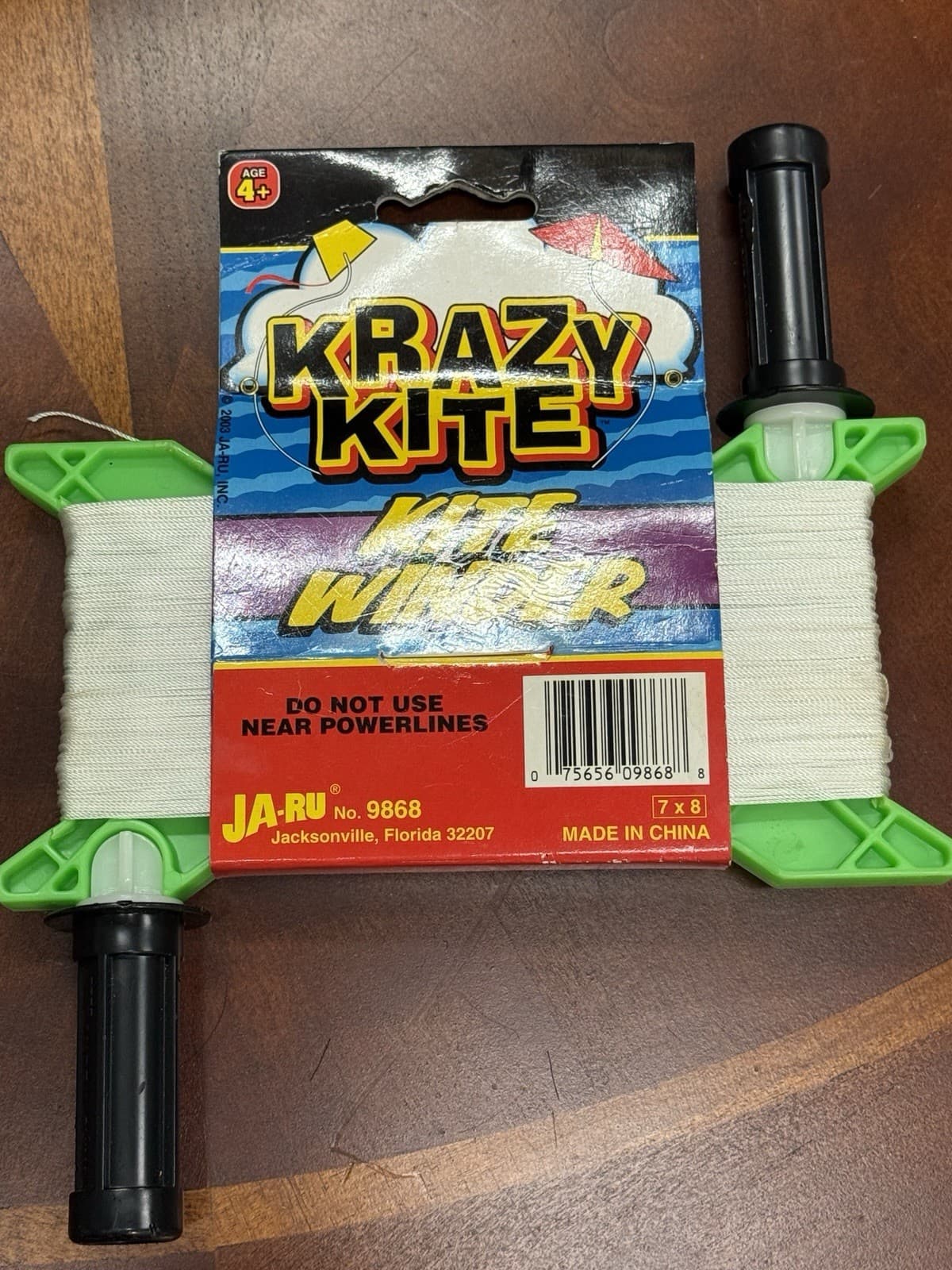 Ja-Ru Krazy Kite Reel Winder Green — 250 Foot Line and Controller - Model 9868 2