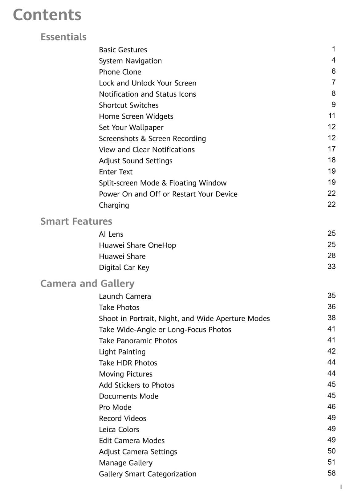 Huawei P20 Cell Phone USER GUIDE OWNER'S MANUAL 3