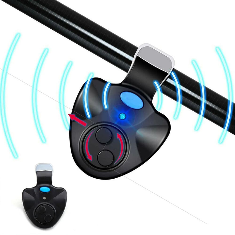 4PCS Fishing Bite Alarm,Electronic LED Clip On Fish Rod Fishing Bite Sound Alarm 5