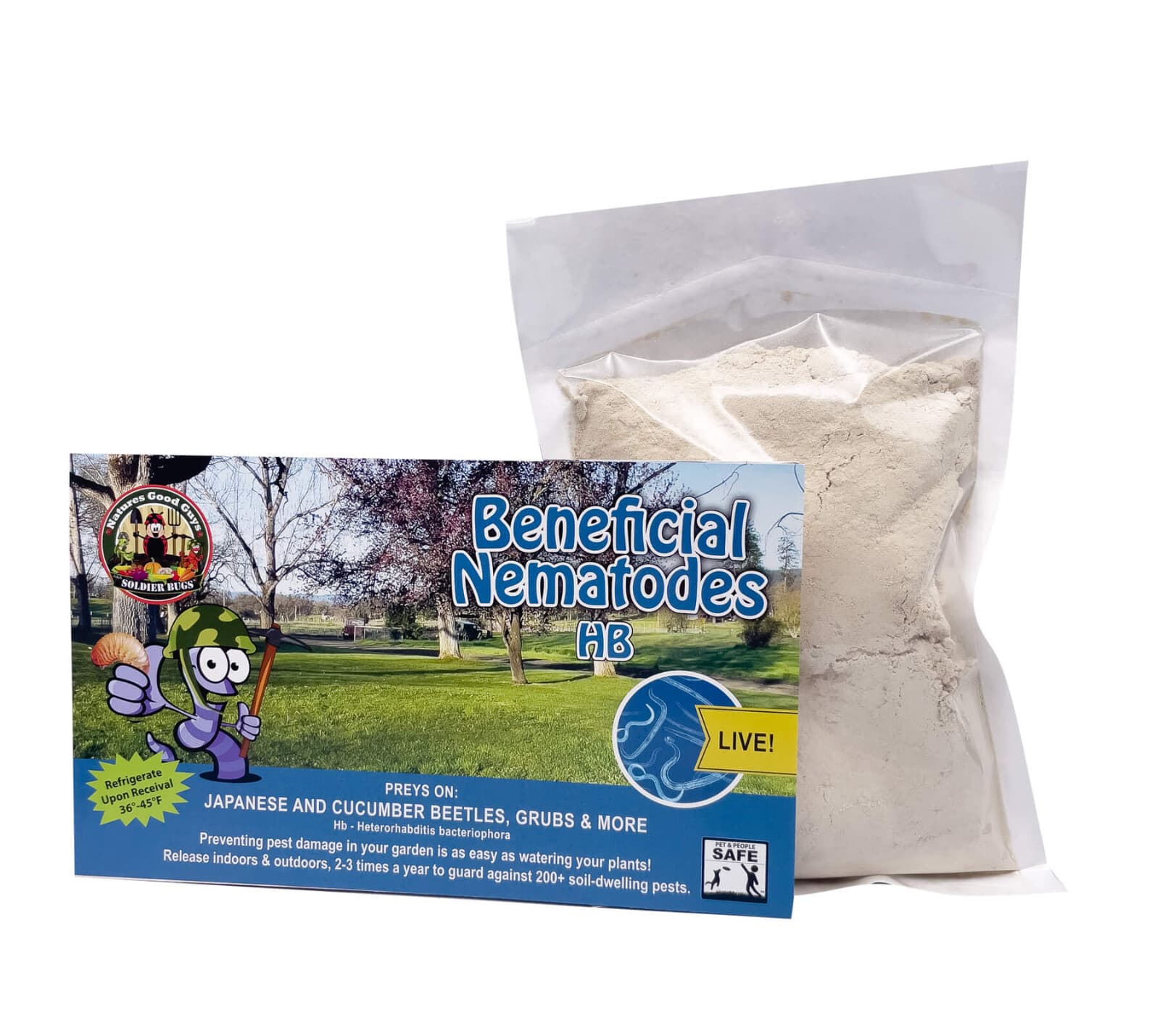 Beneficial Nematodes HB - Targets Japanese and Cucumber Beetles, Grubs & More