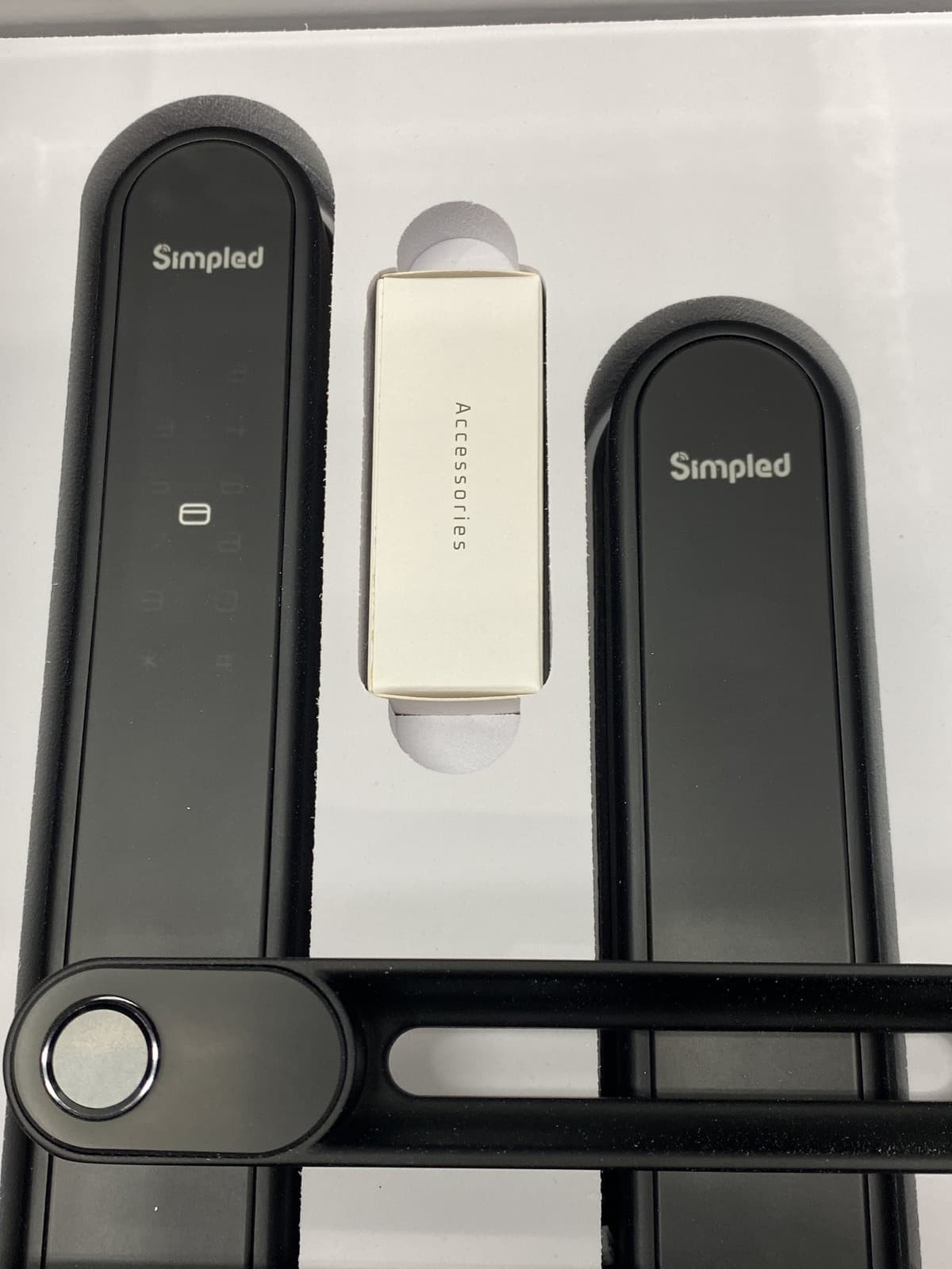 Simpled SS Slim Series Smart Lock Matte Black SS-SP 4