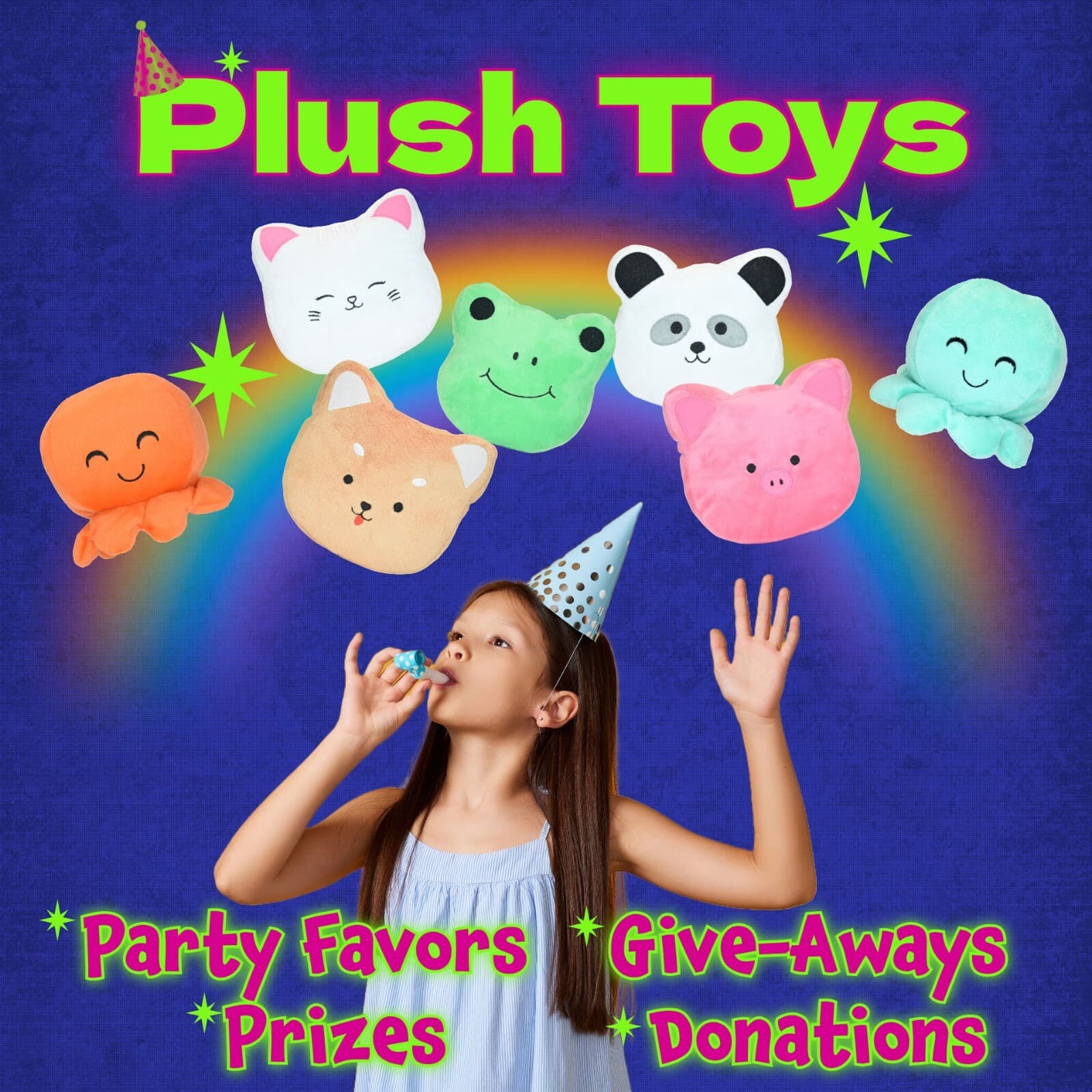 100 Pc Bulk Stuffed Animals 7-9 inch - Kids Prizes, GiveAways, Party Favors 4