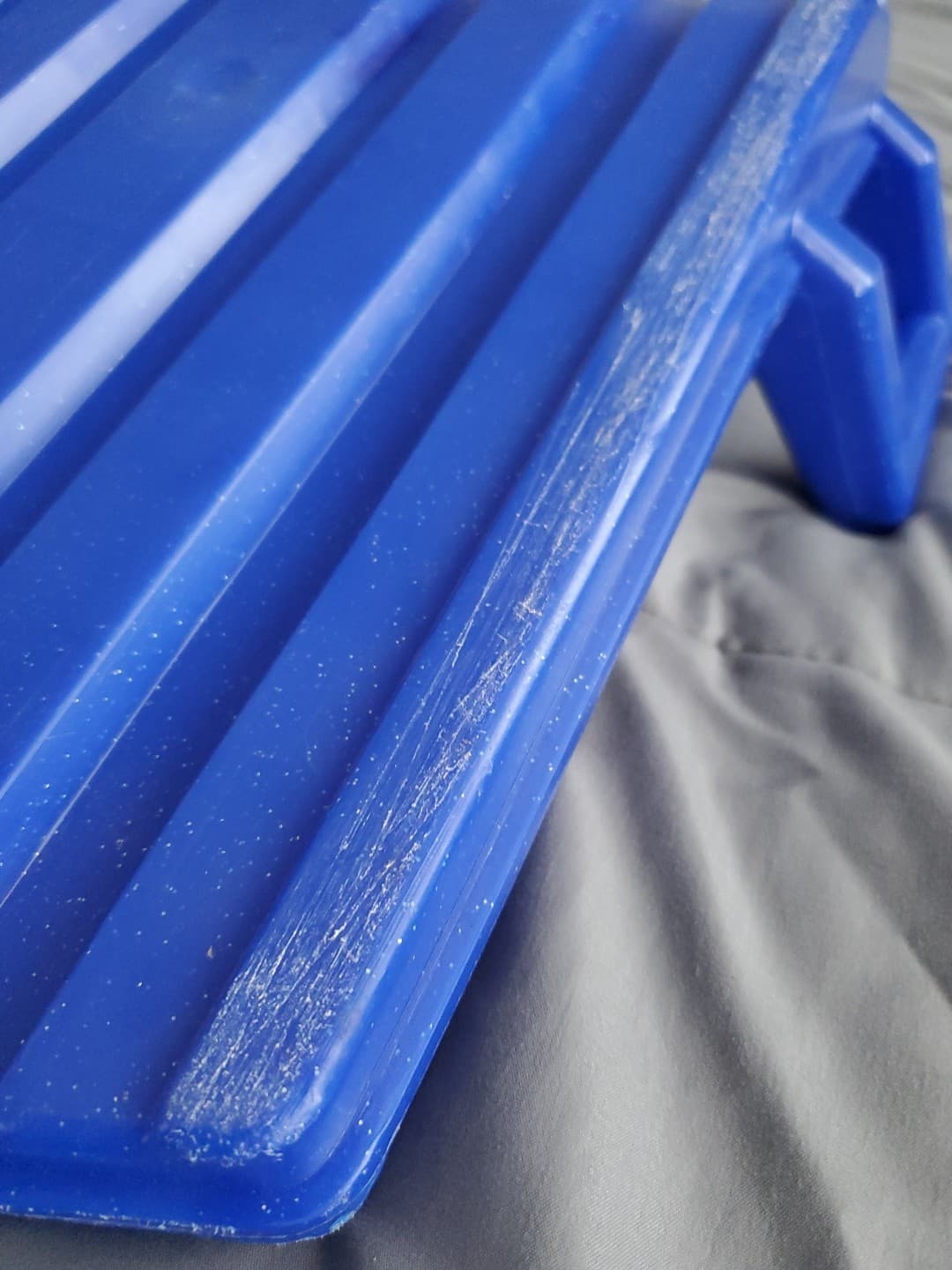 Swiss-Bob Snow Sled Luge Blue Sparkles VTG MPH Gently Used Swiss Made 6