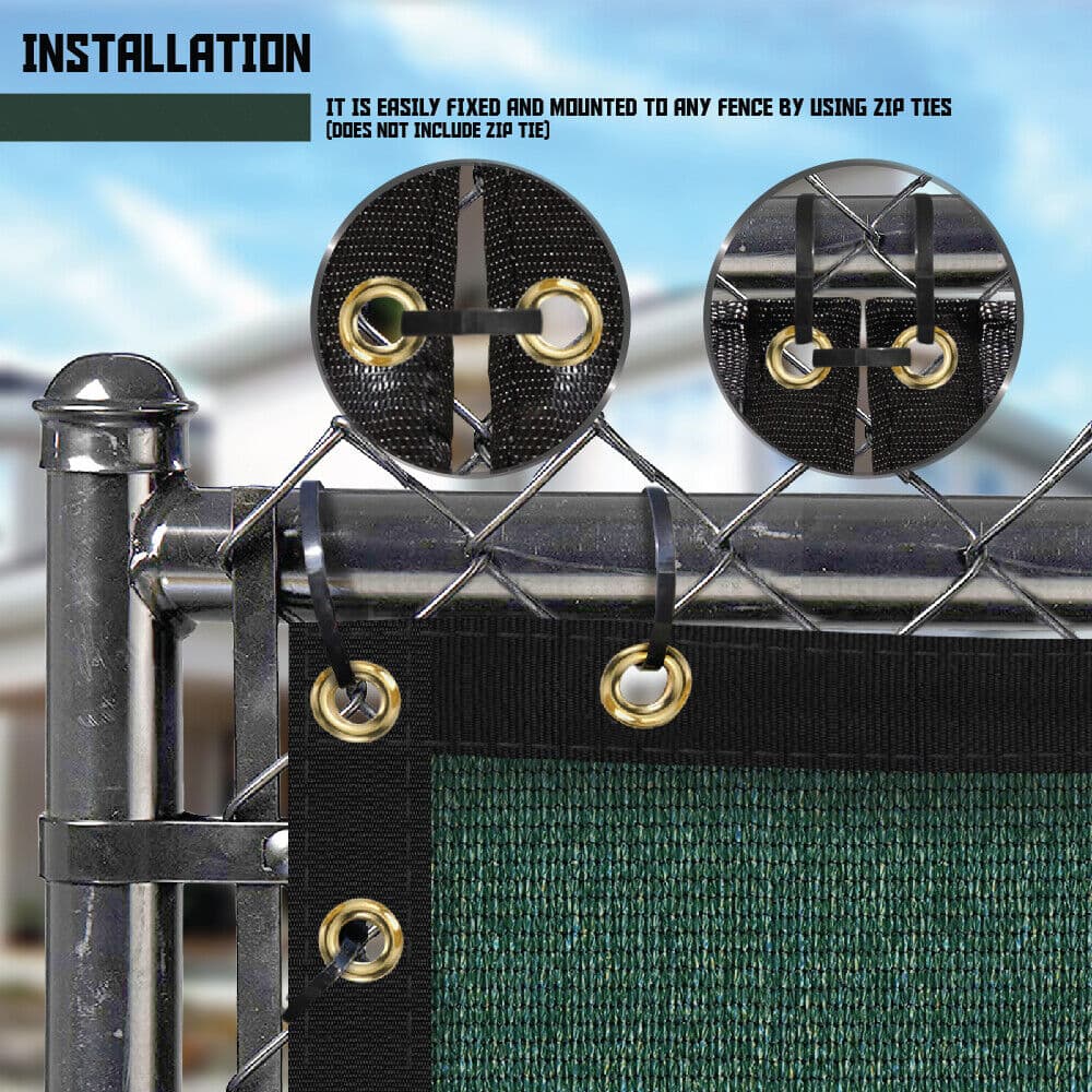 5ft Privacy Fence Screen Green Windscreen Garden Heavy Duty Mesh Shade Net Cover 6