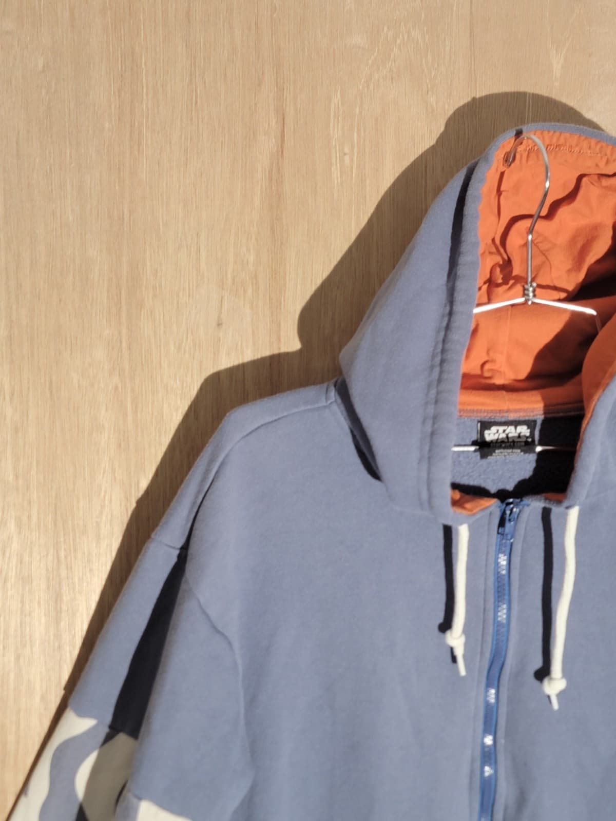 Star Wars Ahsoka Tano Inspired Zip Hoodie Blue Orange Cosplay Size S Lucasfilm 2