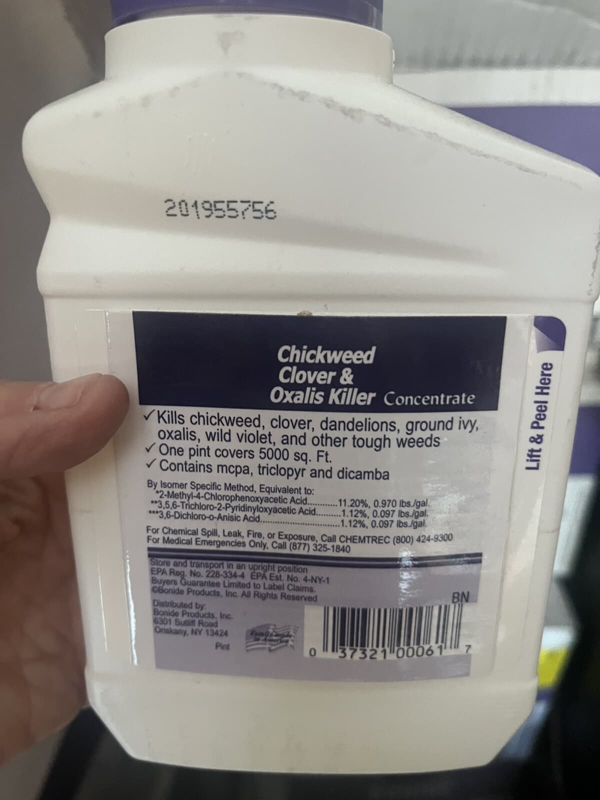 Bonide 061 Concentrate Chickweed Clover & Oxalis Weed Killer Pint covers 5000sft 2