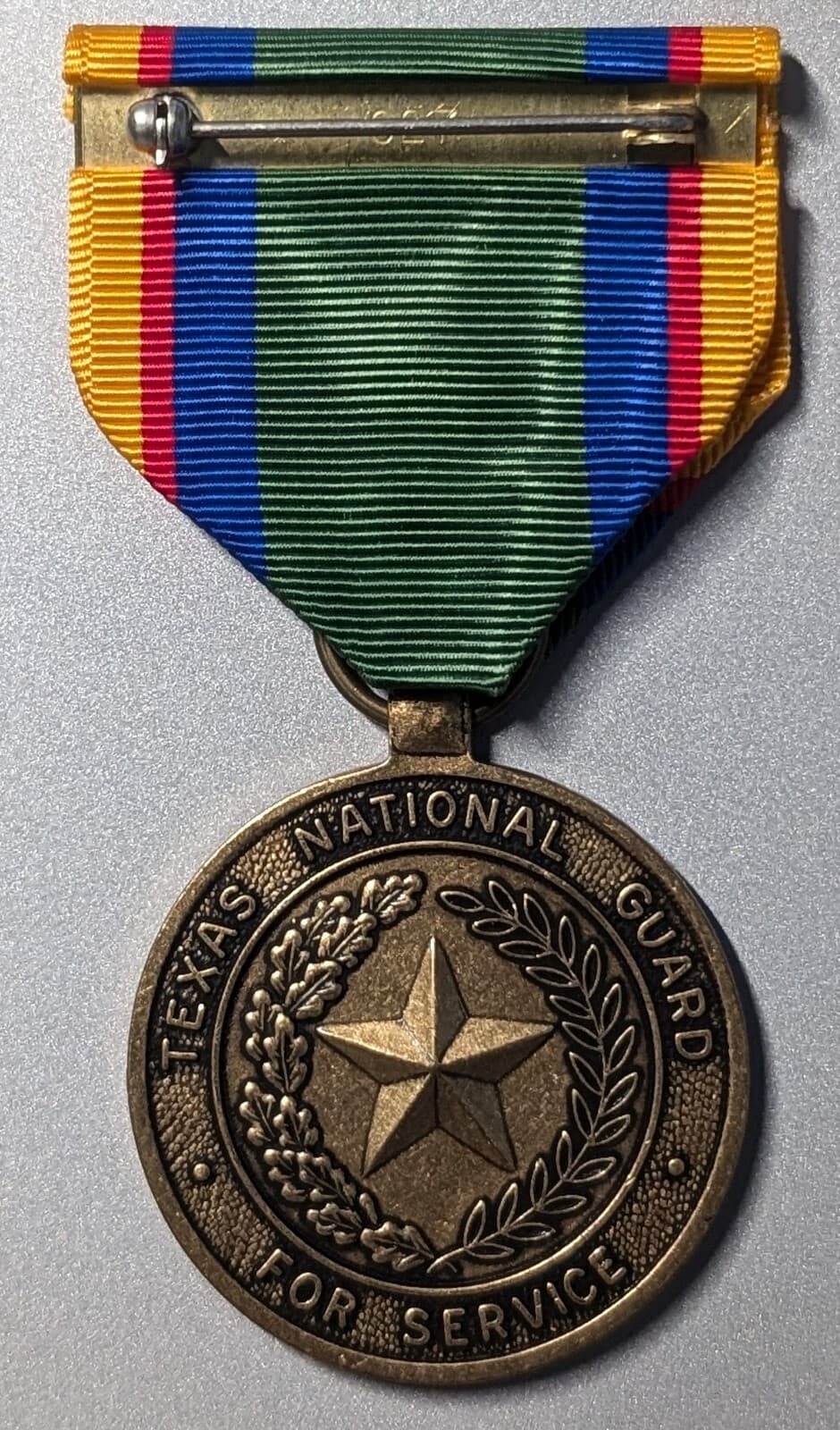 Texas Federal Service Medal with Moiré Drape 2