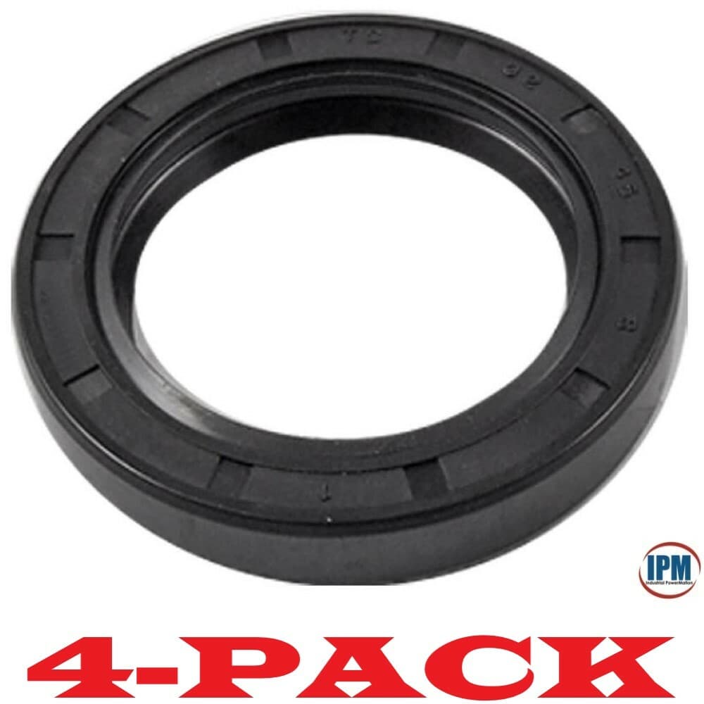 4-PACK! TC 40x52x7 Metric Oil/Grease Seal, Buna-N Double Lip W/Spring [IPM] NEW!