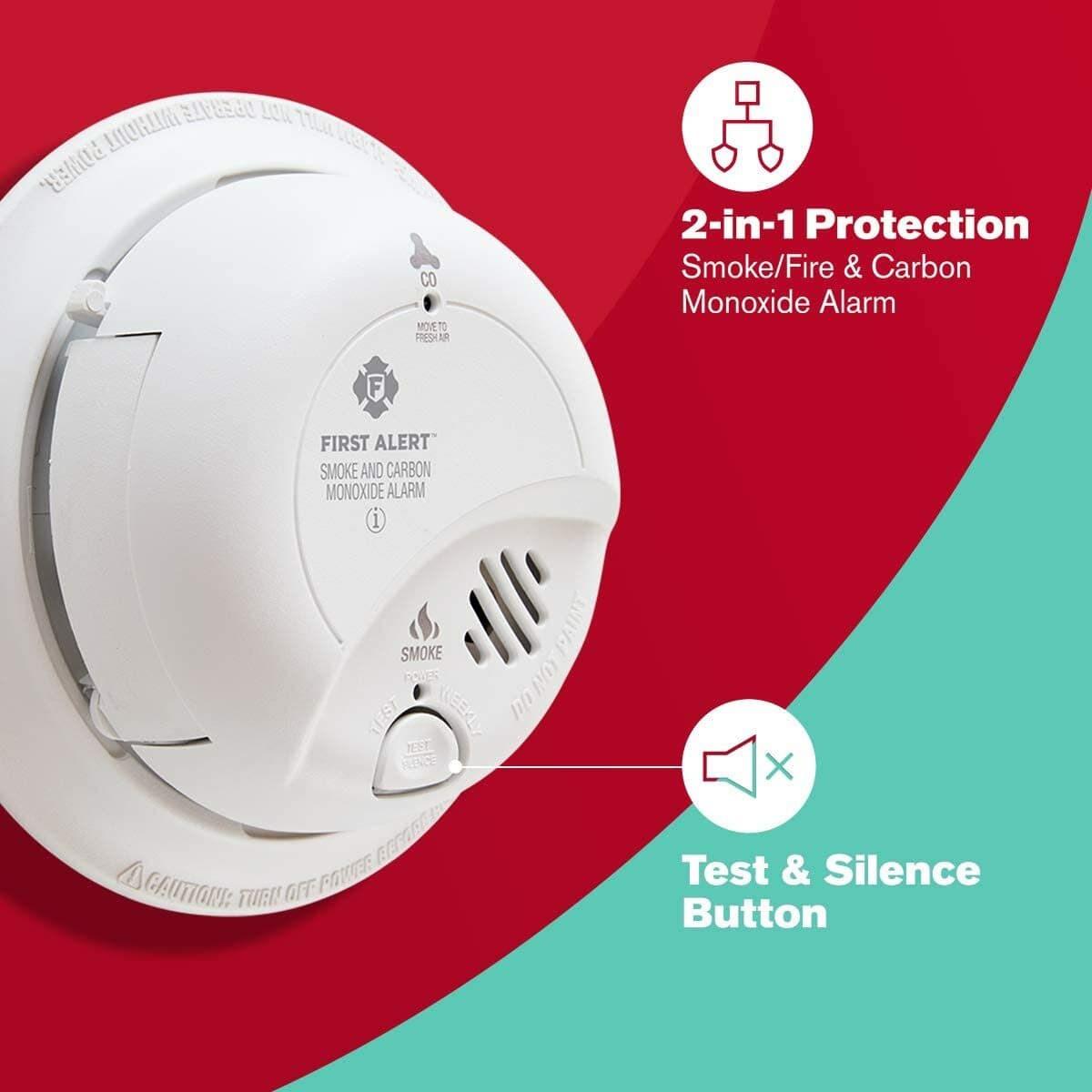 First Alert BRK SC9120B Hardwired Smoke and Carbon Monoxide (CO) Detector with B 4