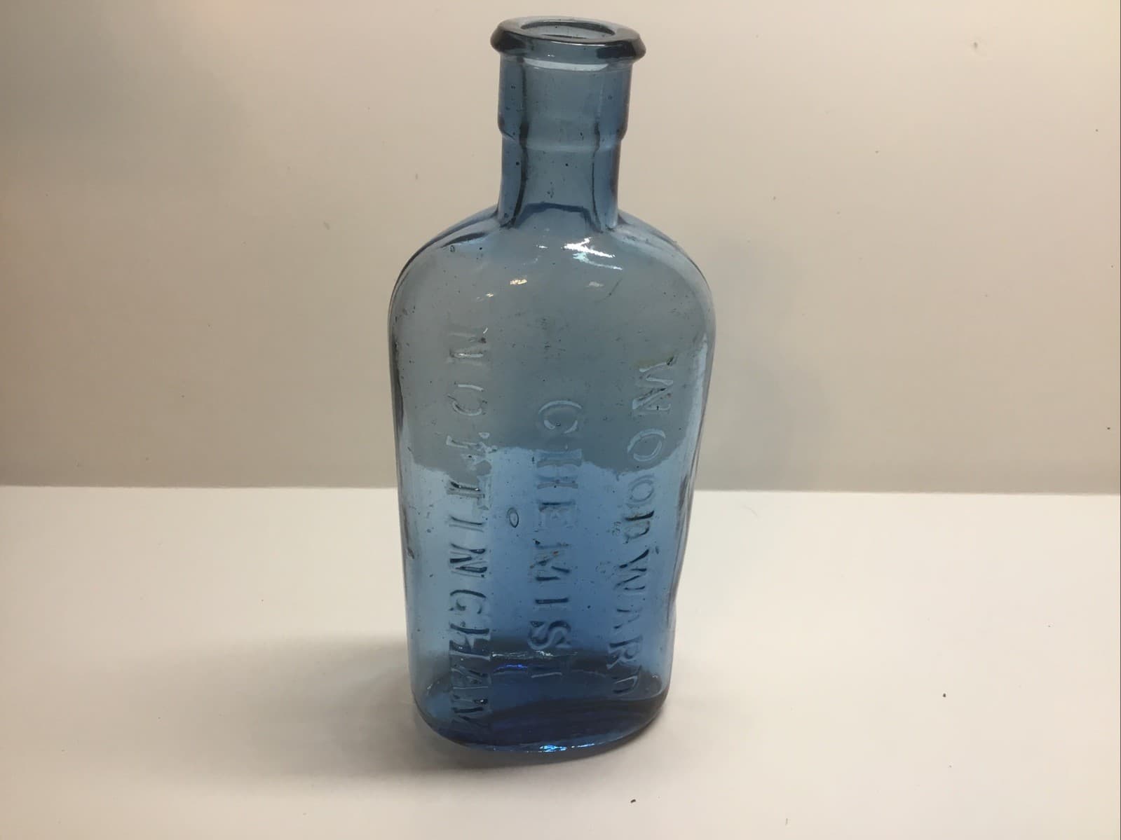 Antique Woodward Chemist Bottle. “Gripe Water” Babies Medicine Bottle. 4