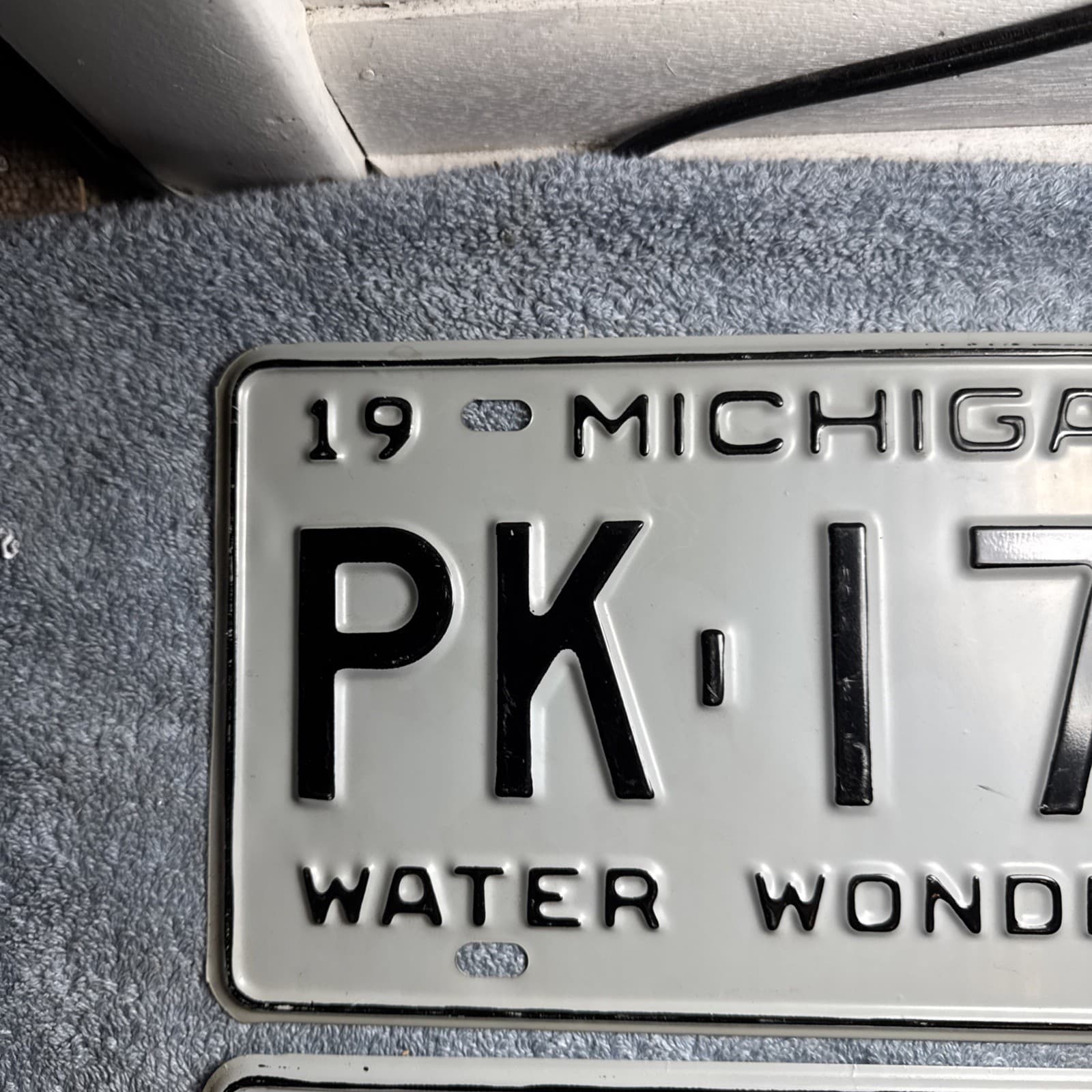 1958 Michigan License Plate Pair PK-1773 Water Wonderland 2
