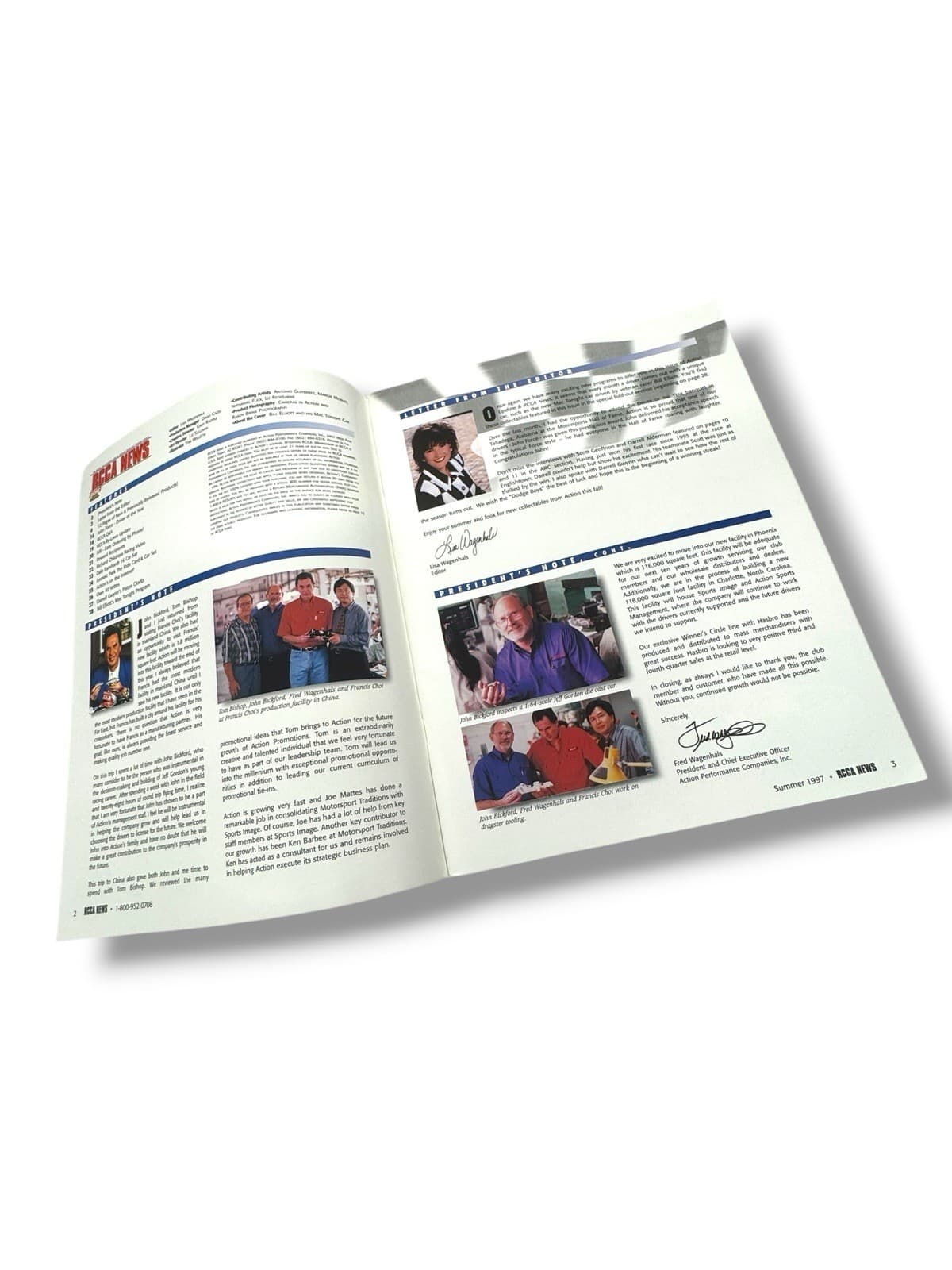 Summer 1997 RCCA News Action Racing Quarterly Product Update Bill Elliott 6