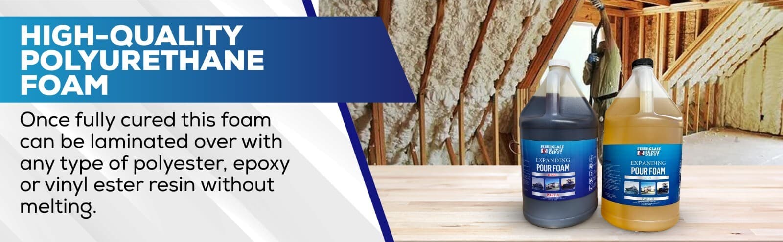 Liquid 4Lb Density Expanding 2 Part Closed Cell Polyurethane Pour Foam: Qt. Kit 5