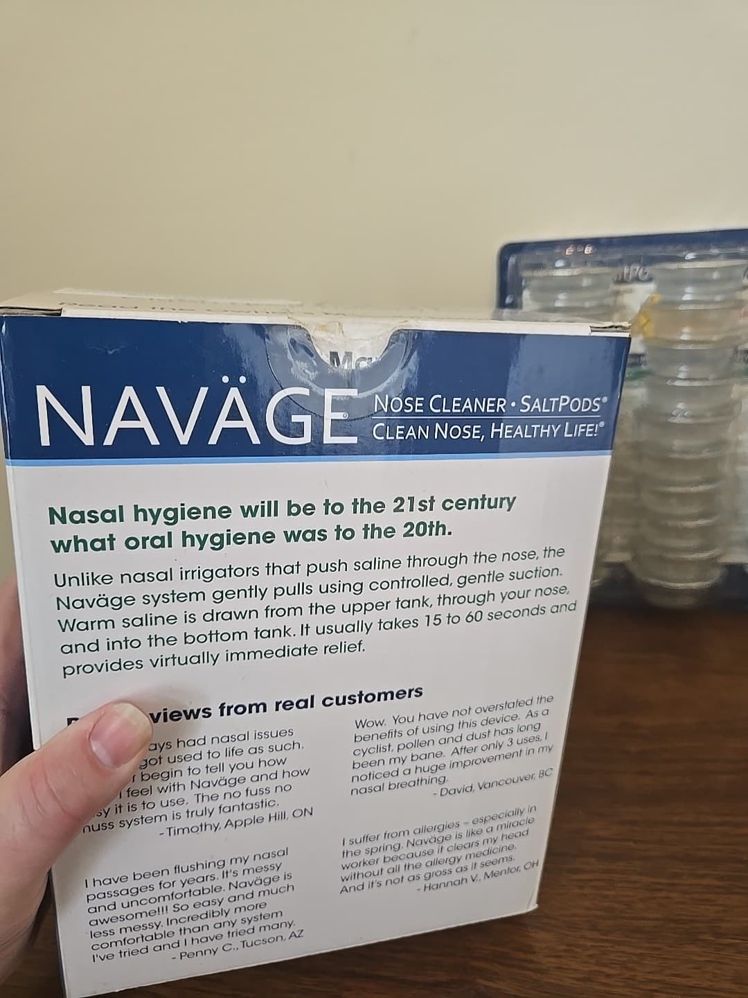 Navage SDG-2 Nasal Irrigation Nose Cleaner Salt Pods Refurbished System 4