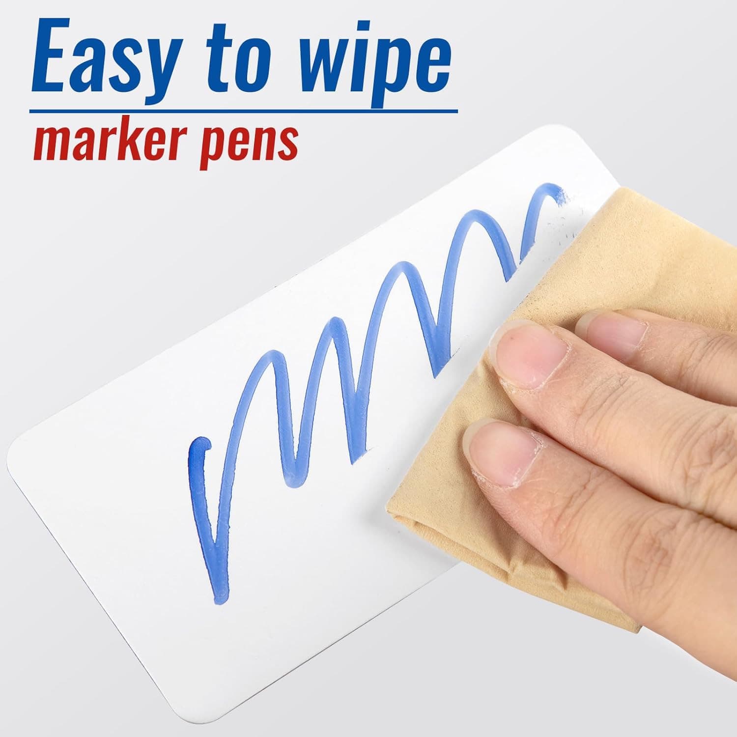 32 Pcs Dry Erase Magnetic Labels, 4.2 X 2.1 Reusable Writable Magnetic  5