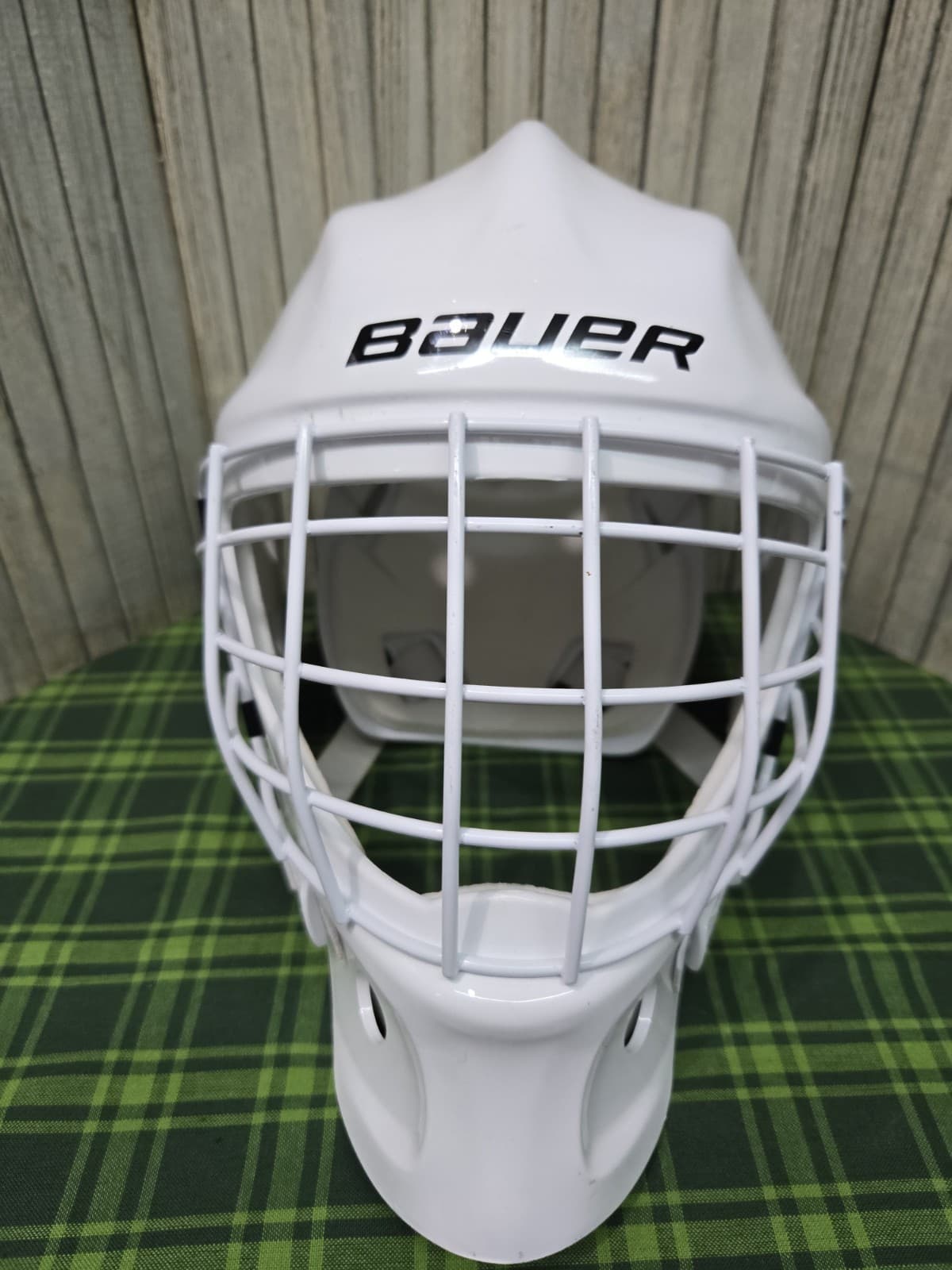 Bauer NME Street Goal Mask Youth Adjustable Hockey Goalie Helmet Used 6