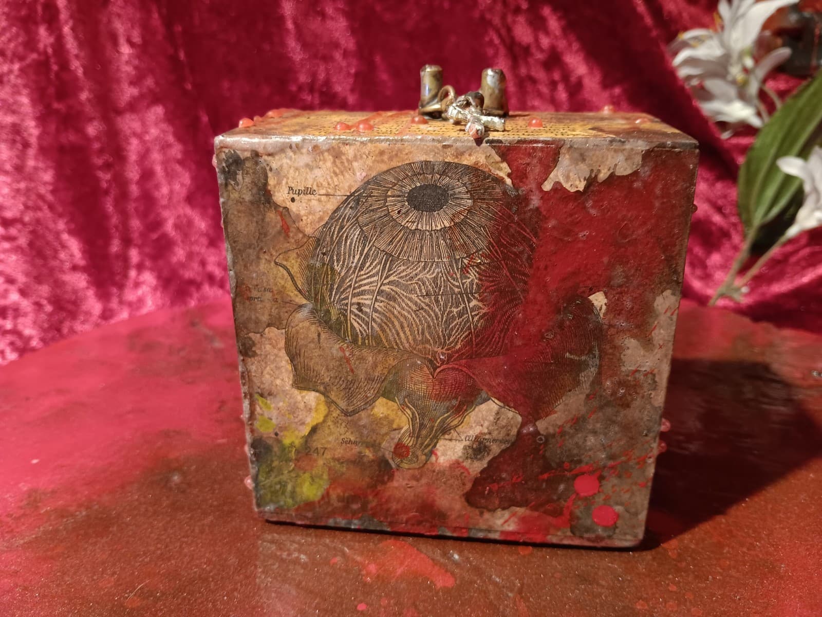 ANATOMICAL DYBBUK BOX ▪︎ Heal Mind Sick Inflict Curse • sealed in wax doom PAIN 6