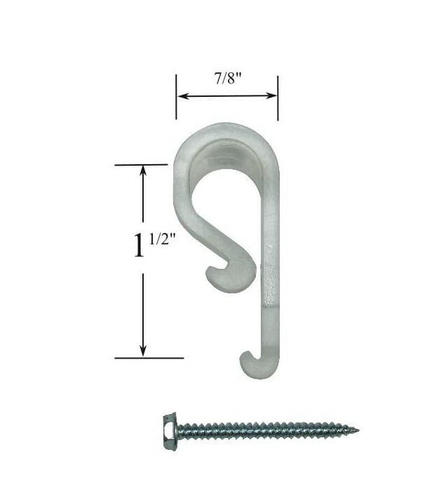 Cord Loop SAFETY "P" CLIP for Traverse Rod & Vertical Blind Cords 3