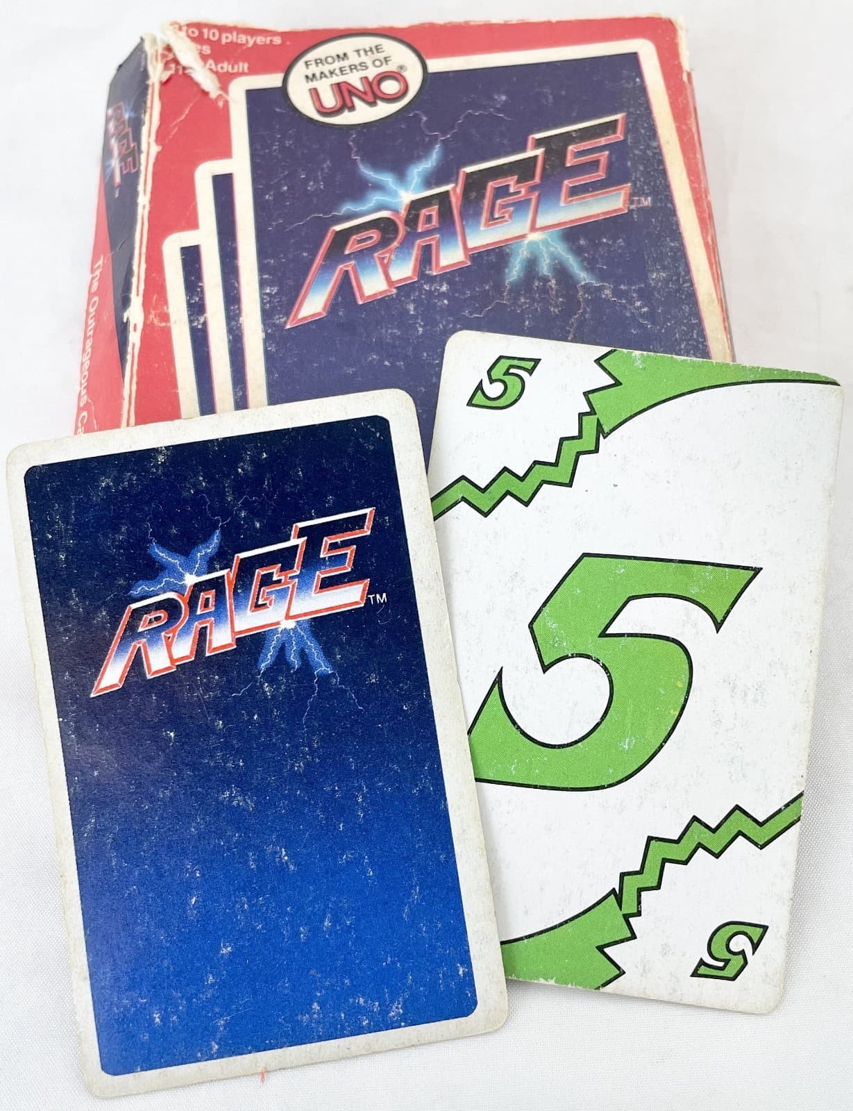 VTG Rage UNO 1983 Rough Box + Dixie Rook 1919 Complete + Flinch 1938 3