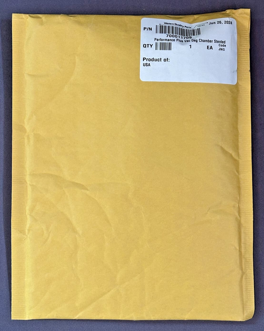 Waters 700011709 Performance Plus Vac Deg Chamber Stented - NEW