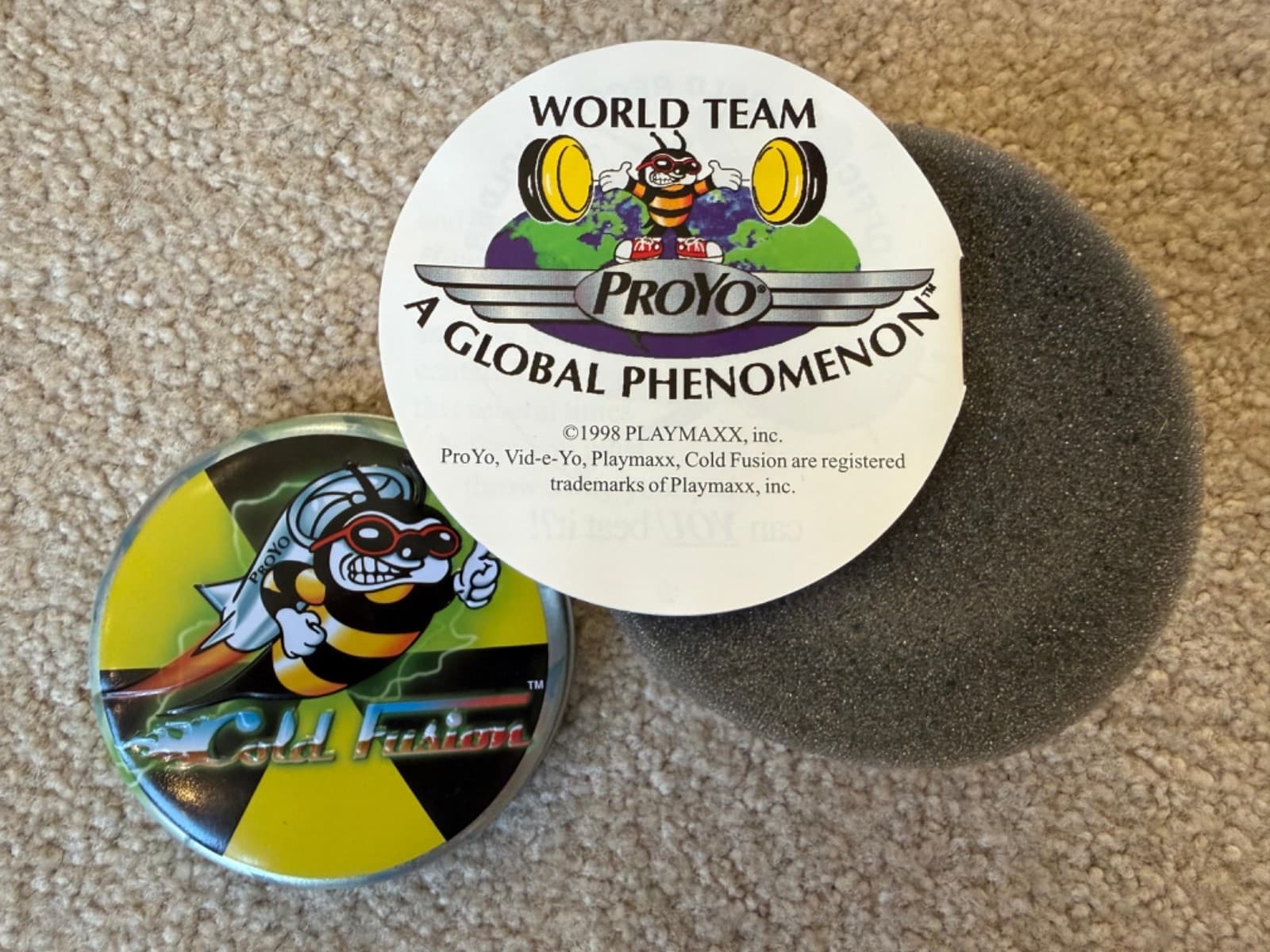 RARE NEW 1998 PLAYMAXX ProYo COLD FUSION YO-YO COMPLETE, NEWLY OPENED NOV 2025 5