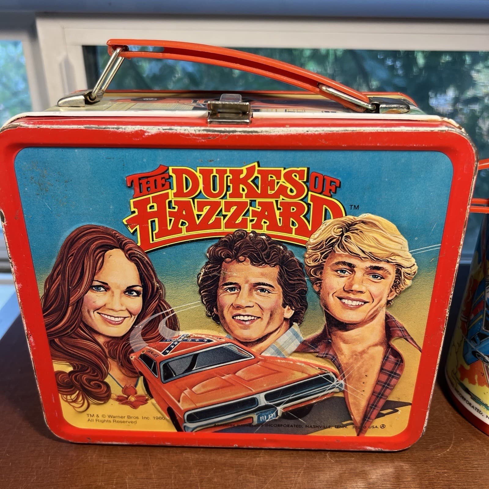 Vintage 1980 The Dukes Of Hazzard Aladdin Metal Lunch Box With Thermos Daisy 3