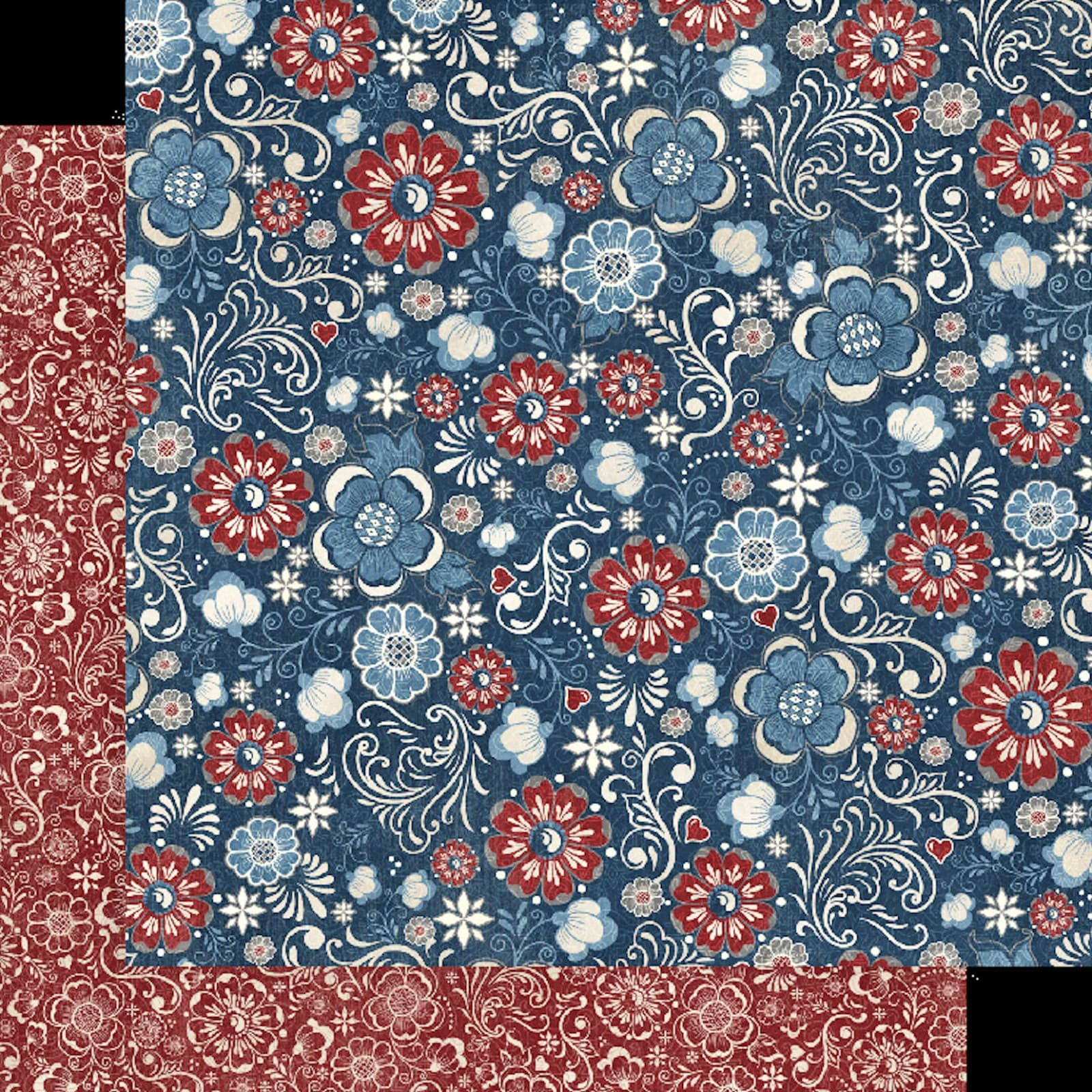 Graphic45 LET'S GET COZY 8-PACK 12x12 DOUBLE-SIDED PRINTED CARDSTOCKS 3