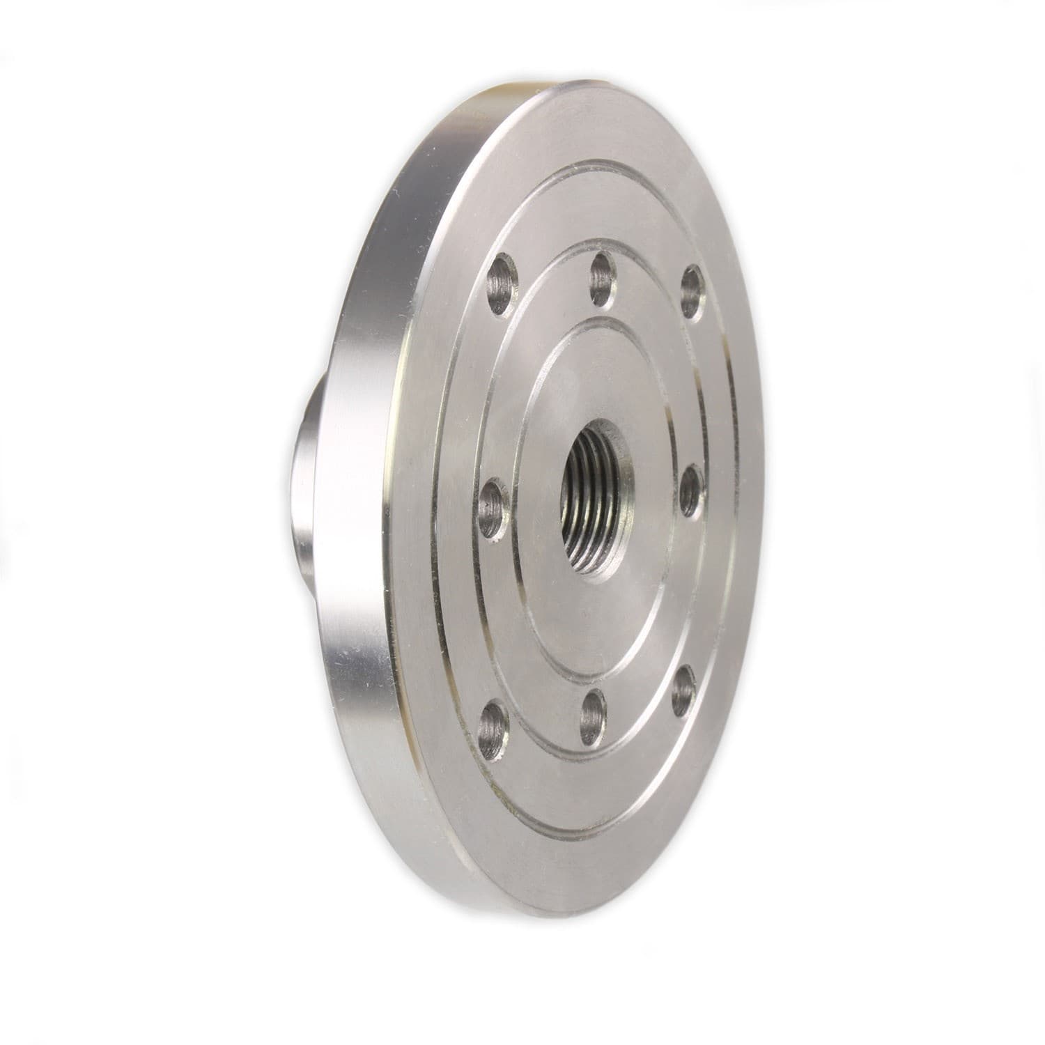 4" Steel Lathe Faceplate, 3/4" x 16TPI, Hurricane Turning Tools