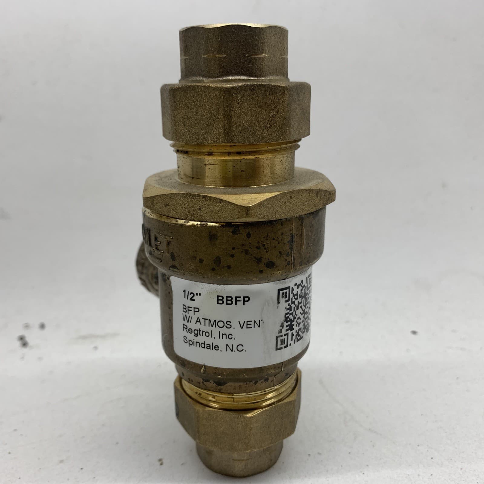 WATTS 1/2" BBFP BACKFLOW PREVENTER VALVE 0063190 ATMOSPHERIC VENT REGTROL NIB 3
