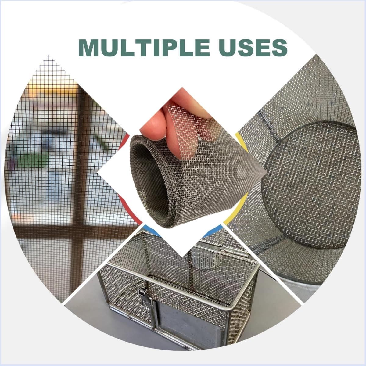 304 Stainless Steel Wire Mesh Screen,15.7 X 59 Inches, 1Mm Hole 20 Mesh, No Rust 5