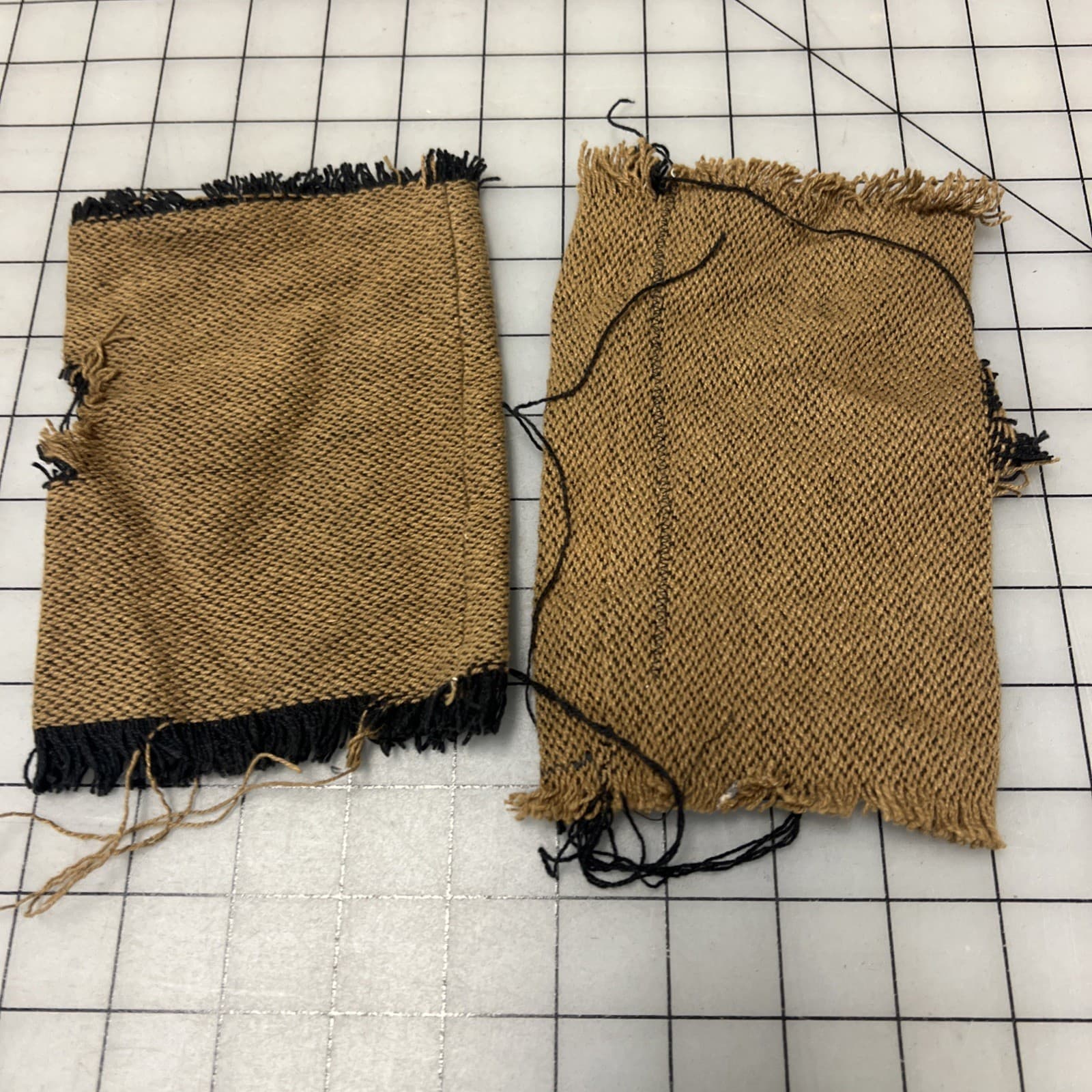 18th Century era Rough Fingerless Mitts out of Scraps, "Turn" TV Costume #131 2