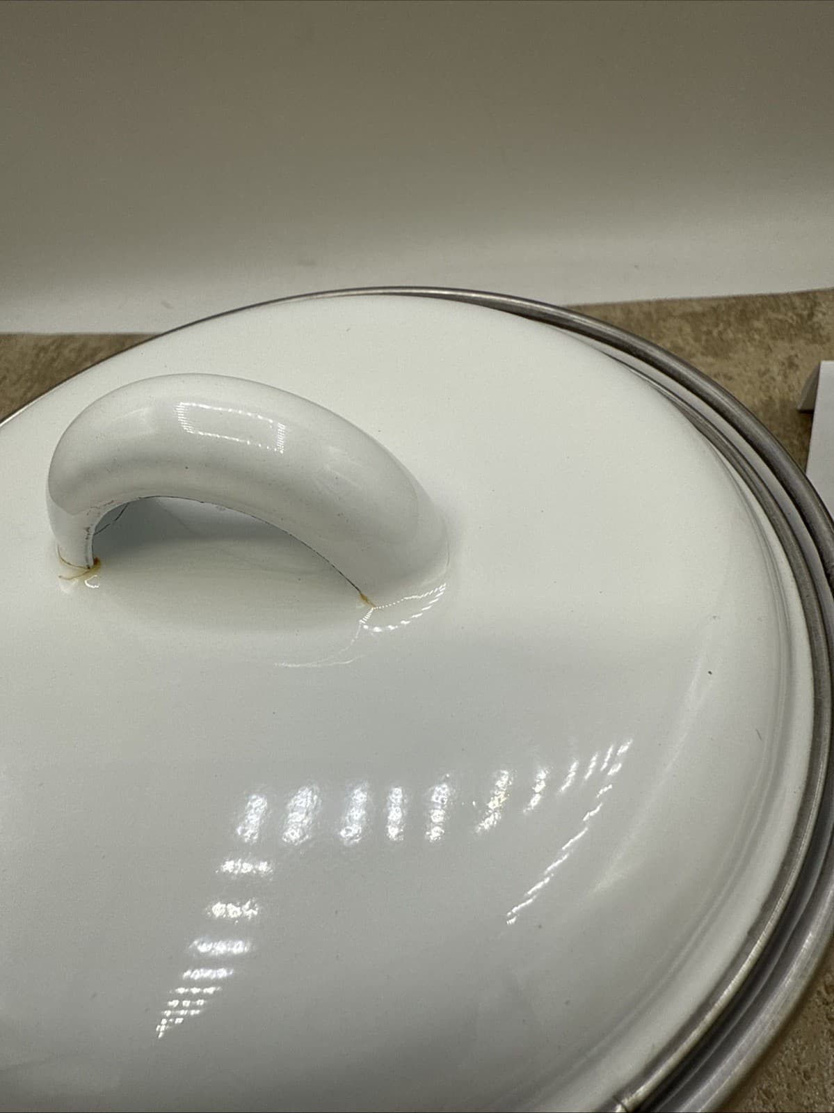 Corning Enamelware Summer Blush 1.25 Qt. 6” Enameled Metal Casserole Pot W/lid 4