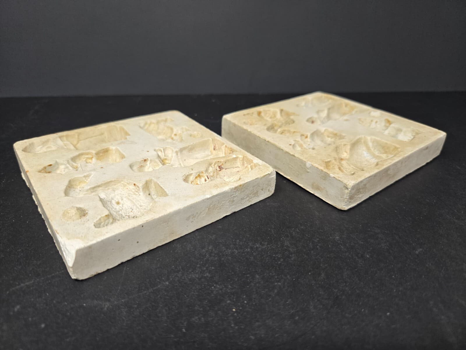 Vintage 4" Ceramic Molds Farm Family Pig Goose for Mini Figurines/Fridge Magnets 5