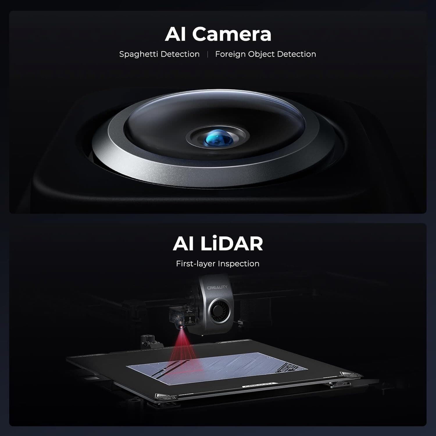 Refurbished Creality K1 Max 3D Printer 600mm/s Speed+2 Spools Hyper PLA Filament 5