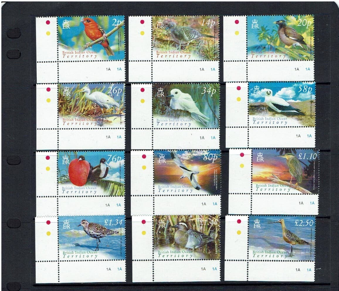 British Indian Ocean Territory, 2004, Birds definitive , MNH set.