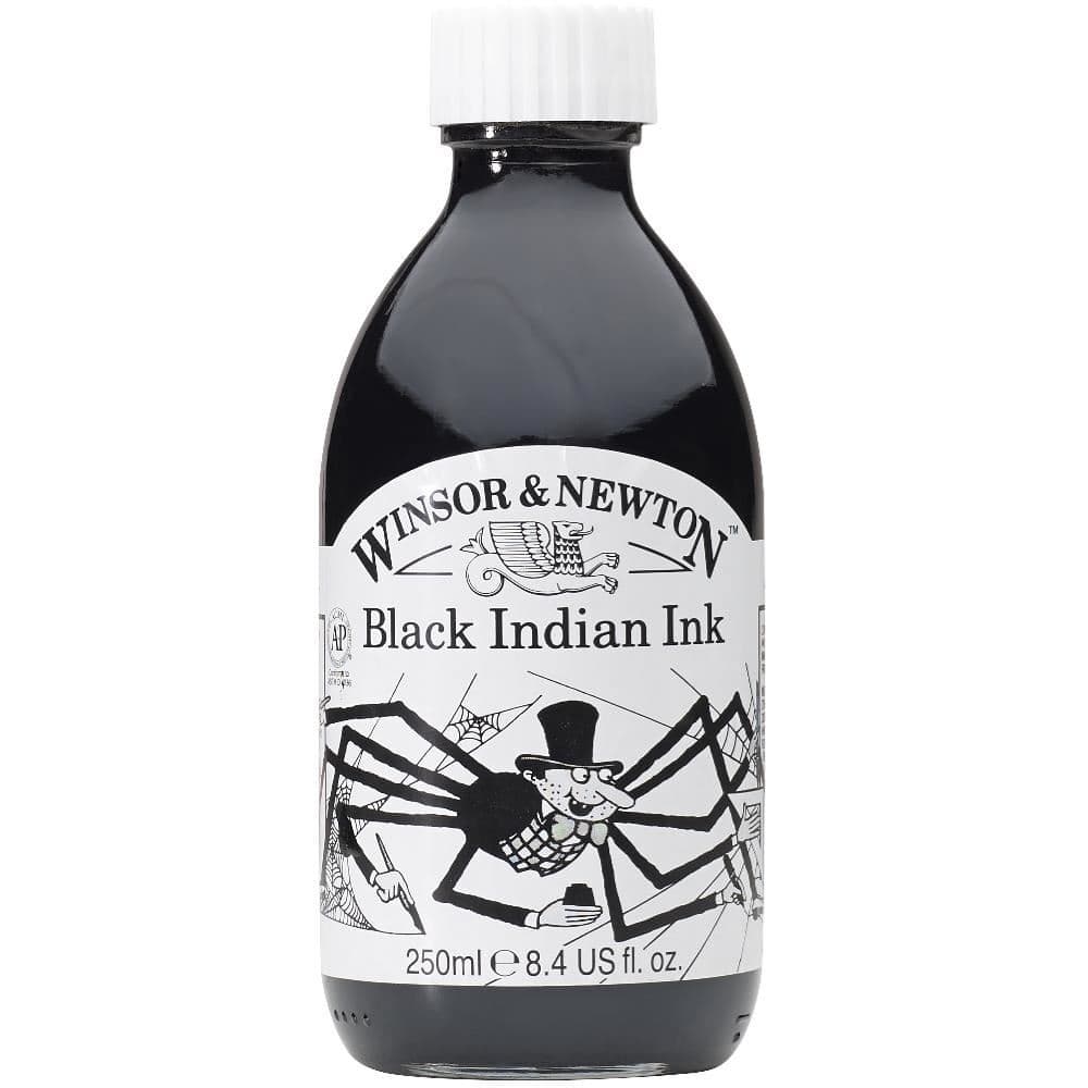 Winsor & Newton Black Indian Artist Drawing Ink 250ml