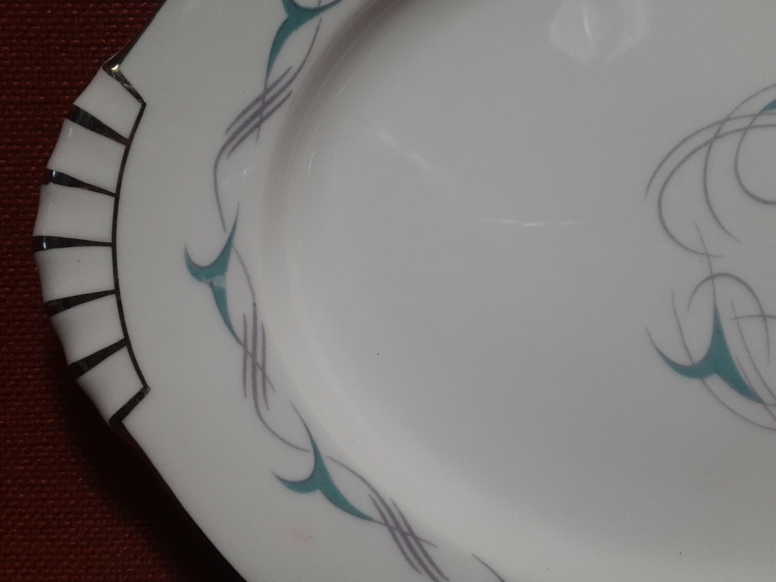 Kent China Oval Platter Flair Pattern 13"L X 9"W 2