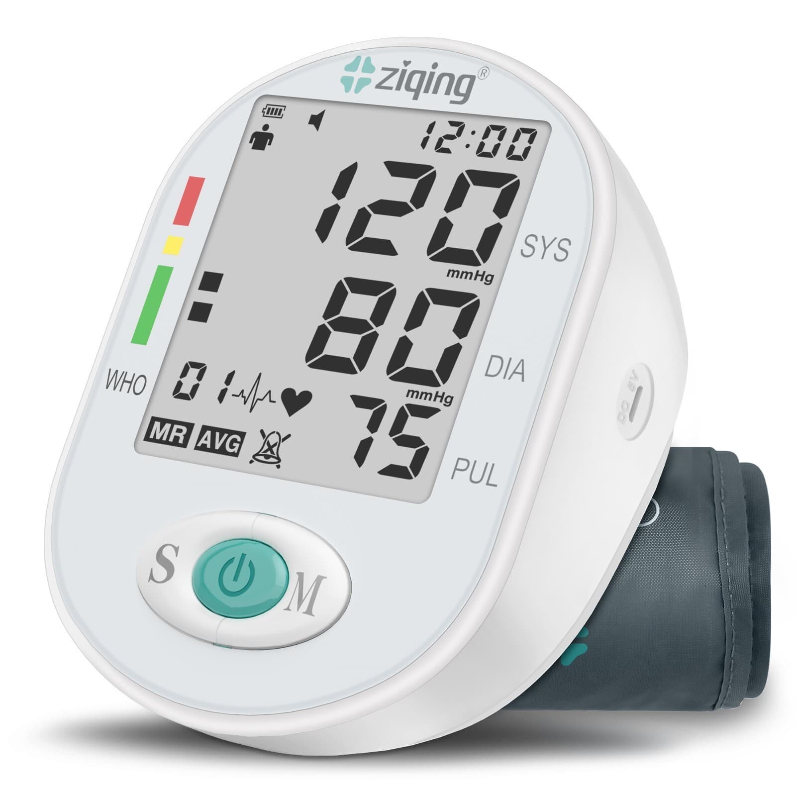 Digital Blood Pressure Monitor Upper Arm Heart Rate Machine BP Large Cuff 2