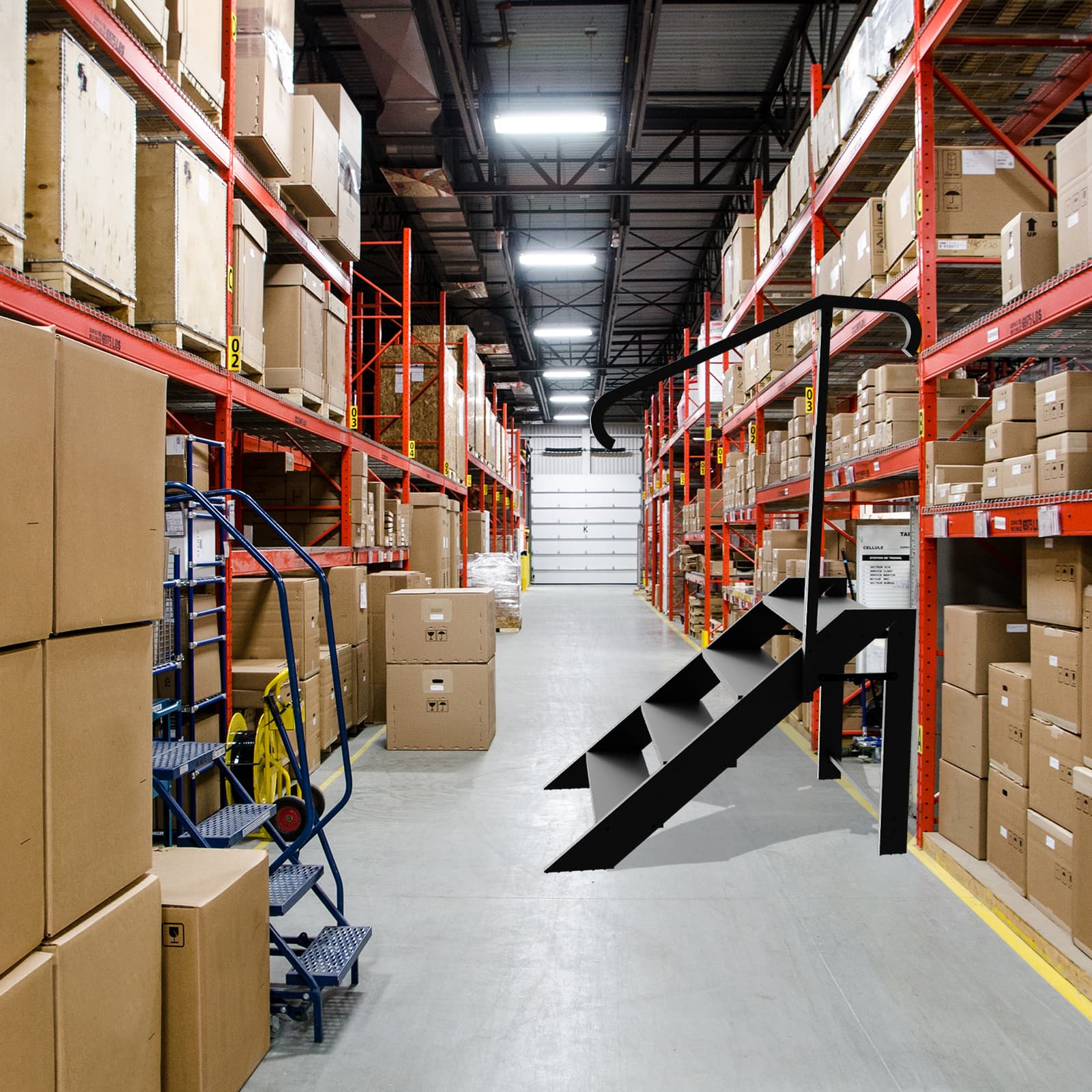 Step Stool Foldable Step Ladder 4 Step Folding RV Steps with Non Slip Feets 2