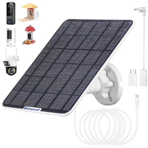for Bird Feeder Camera - USB C Solar Monocrystalline Silicon 8W Solar Panel 2