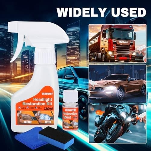 Headlight Restoration Kit Headlight Cleaner Head Light Cleaner Removing  5