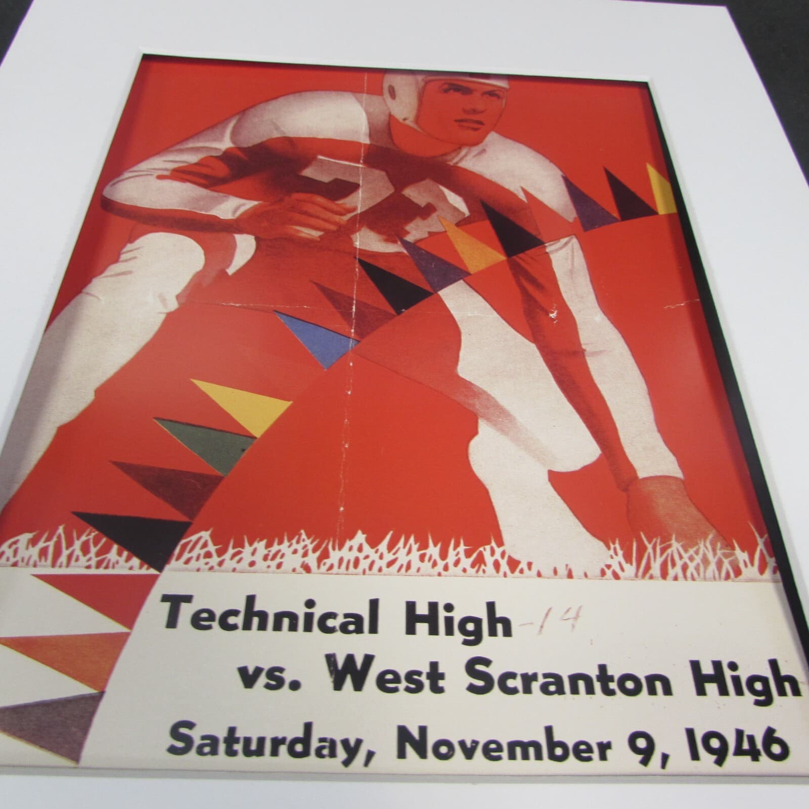 1946 TECHNICAL SCHOOL VS WEST SCRANTON - SCRANTON  8-1/2 X 11 PREMIUM PRINT #736 2