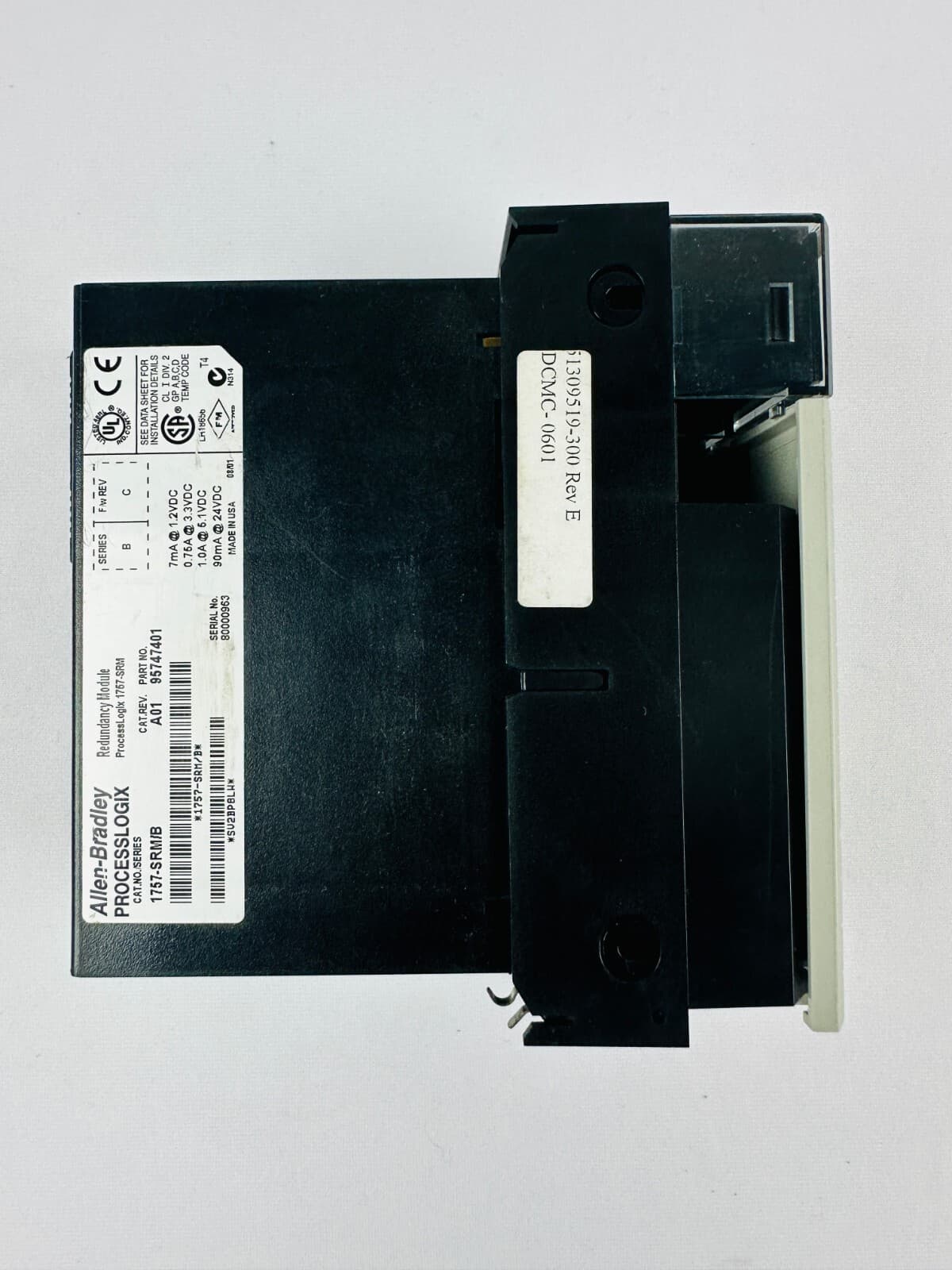 Allen-Bradley 1757-SRM/B SER  A01 95747401 Processlogix Redundancy Module 4