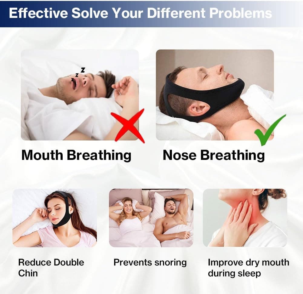 Chin Strap for Sleeping Comfortable anti Snoring Devices Stop Snoring Solution A 3