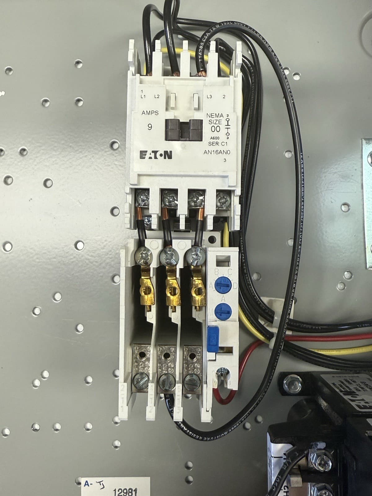 Eaton ECN0801BJA Freedom NEMA Size 0 Non-Combination Single-Phase Starter 3