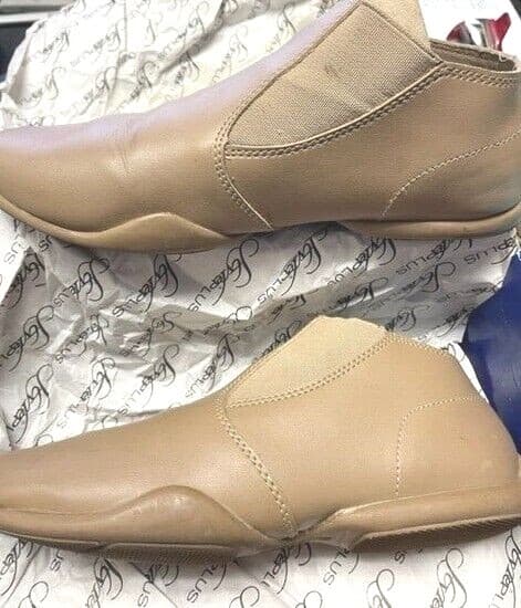 Womens 6 Styleplus Releve #8525 Nude Tan Dance Jazz Flags Colorguard Shoes 2