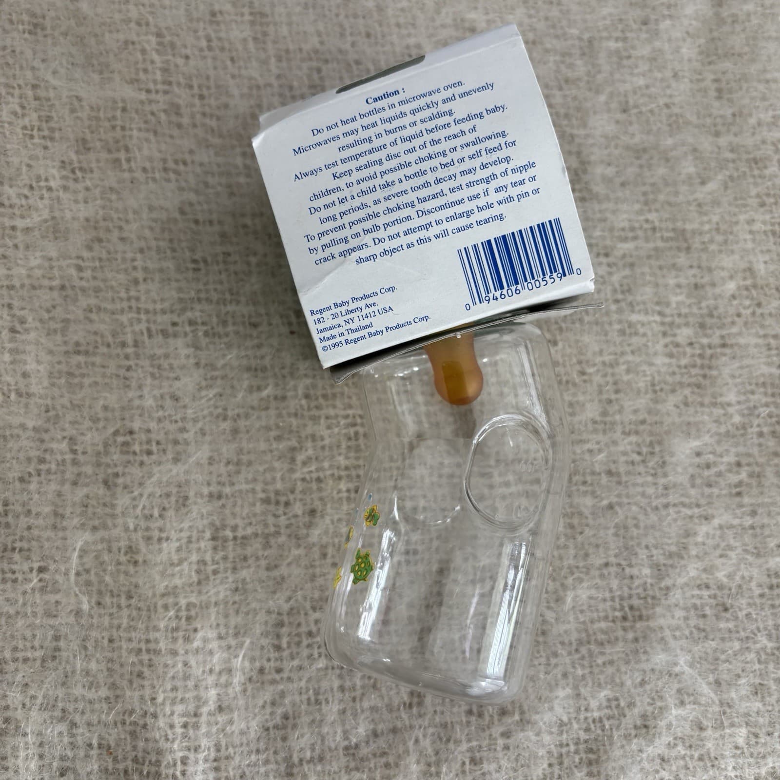 Vintage Baby King Infant Angle Bottle BK559 5 Oz Dated 1995 New Old Stock 2