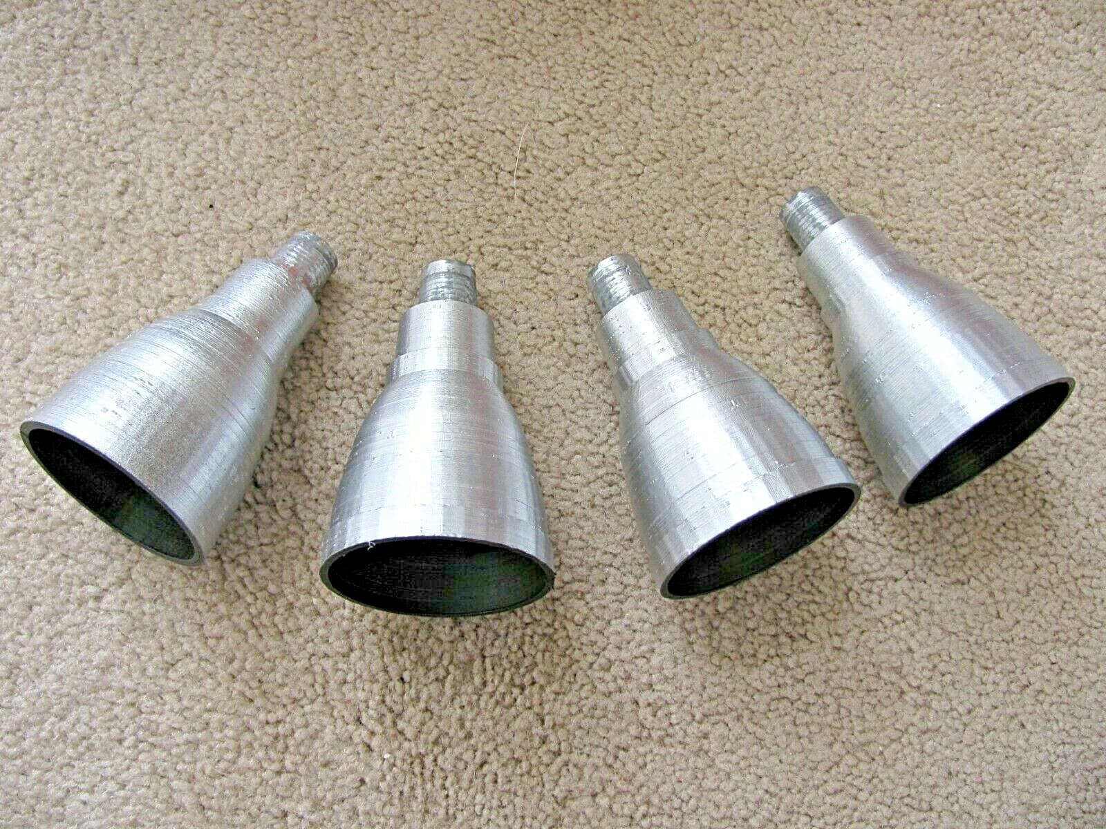 CUSTOM MADE & PAINTED (4) REAR ENGINE ROCKET BELLS SPACE 1999 Mattel Eagle 1  6