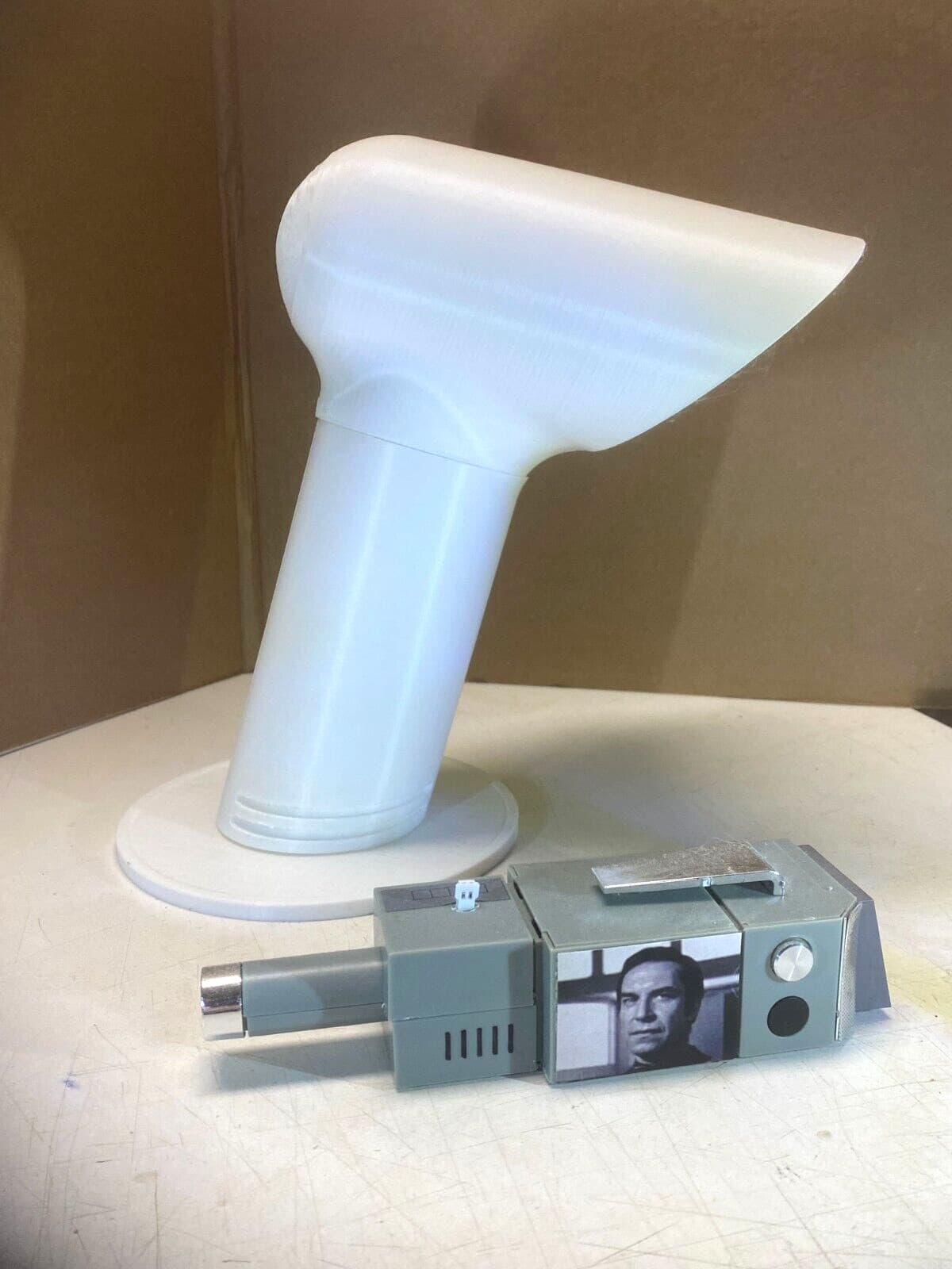 SpAcE 1999 3d printed  mid century desk computer lamp prop  Star Trek space age 3