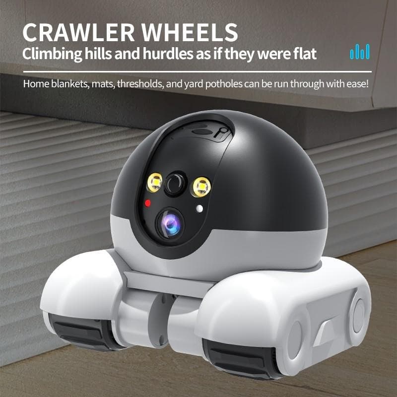 Movable Pet Cat 2MP Dual Lens Dual Screen Smart Robot Camera Wifi APP US STOCK 6